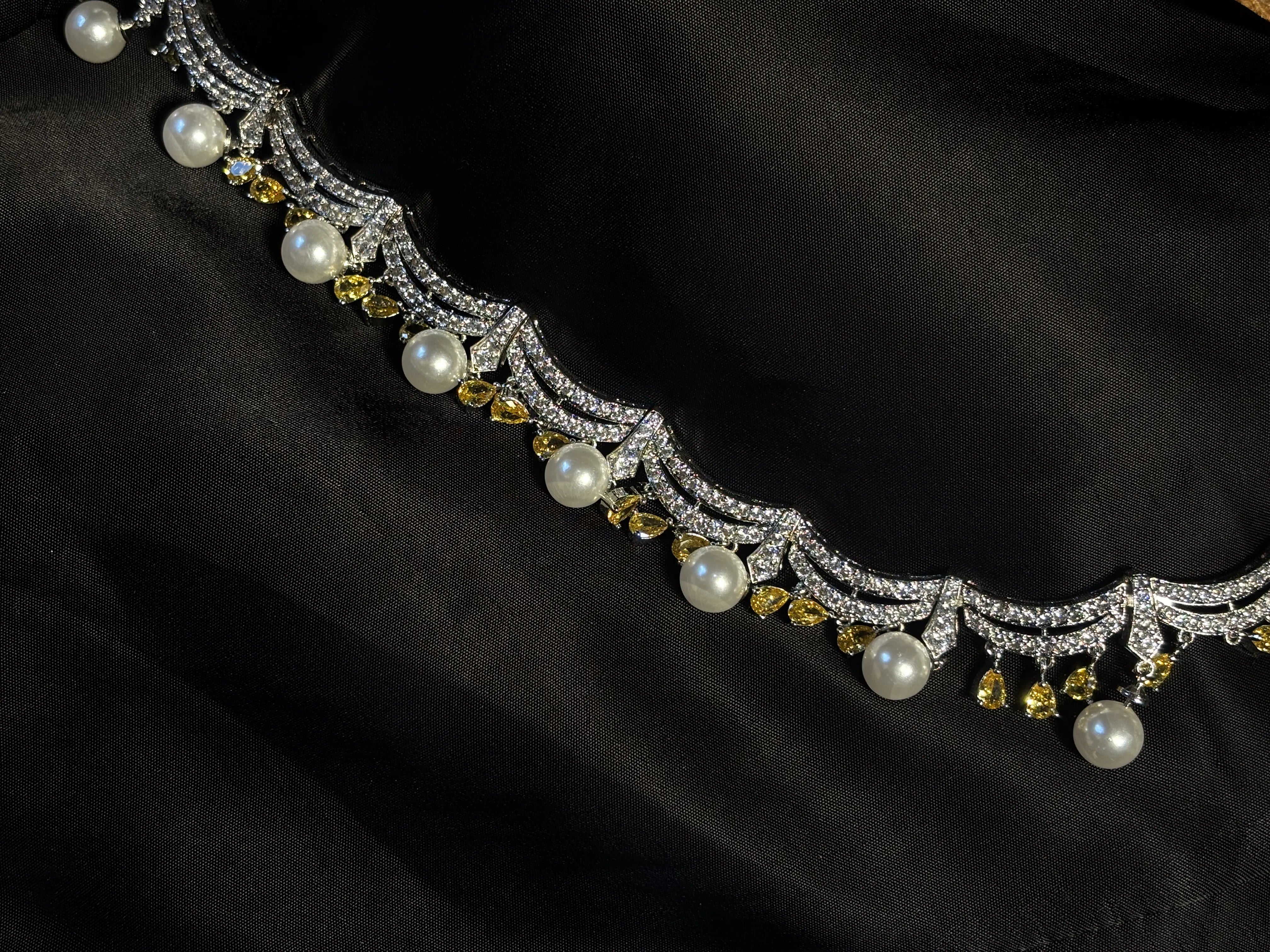 Citrine Drops Necklace