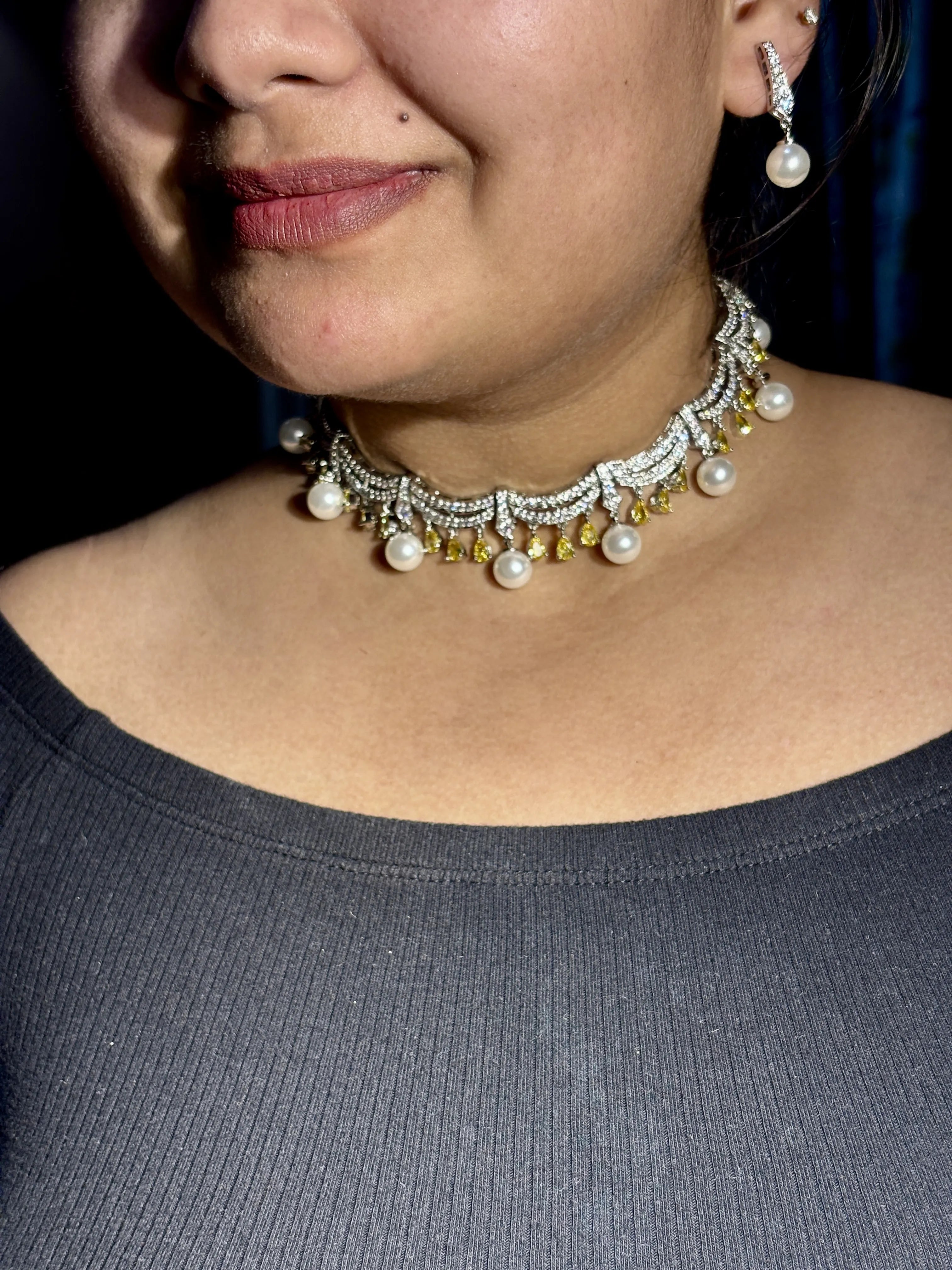 Citrine Drops Necklace
