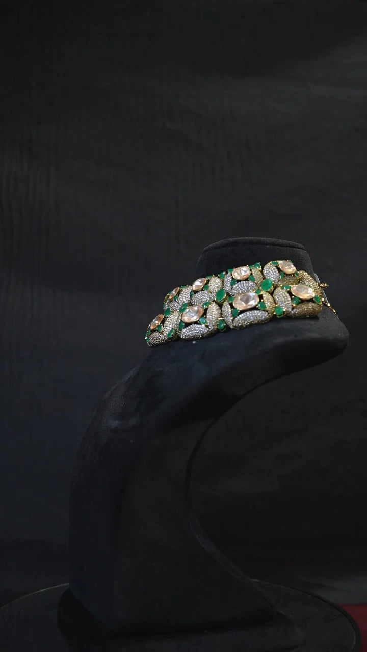 Aurelia Emerald Choker Set