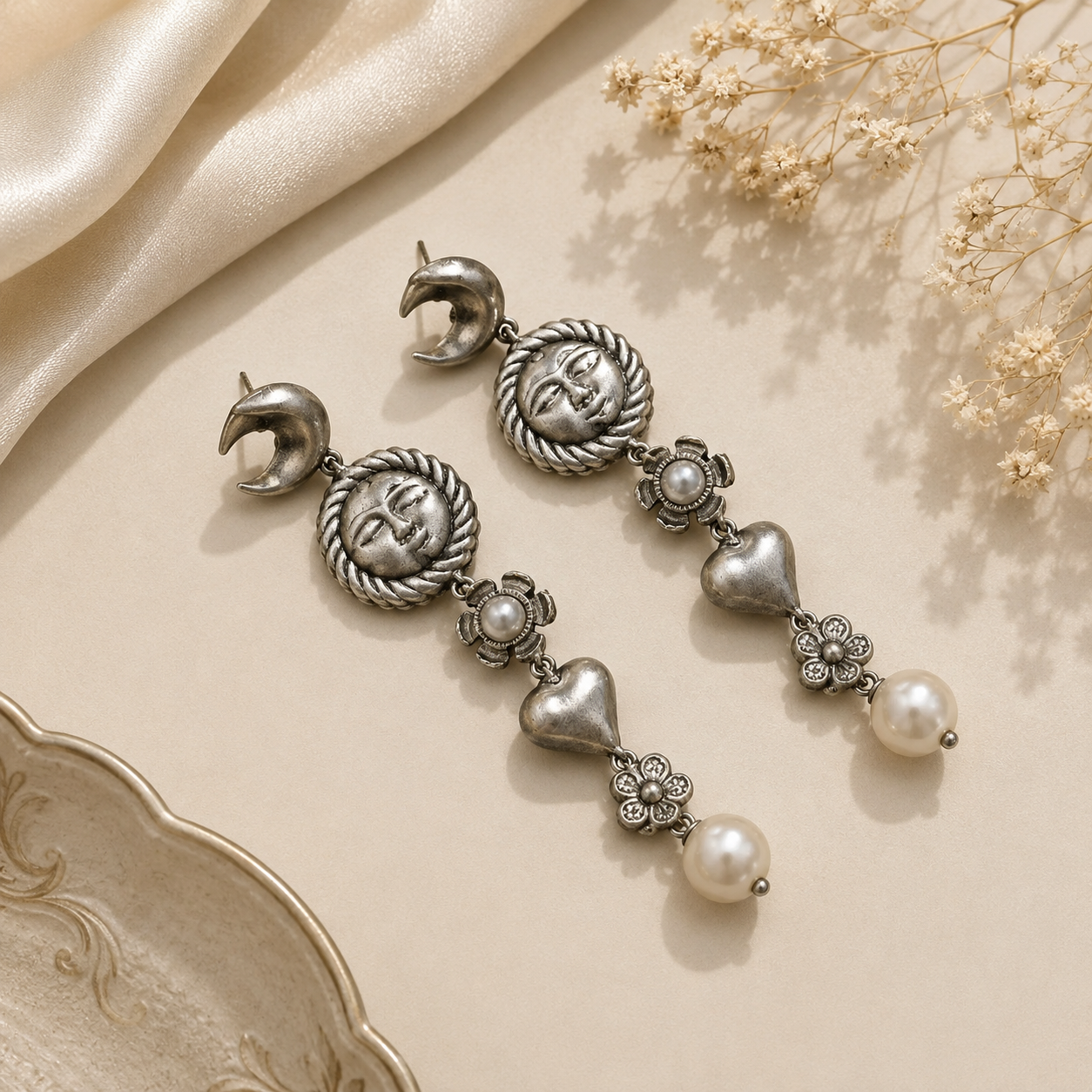 Noor-e-Aftab Celestial Earrings
