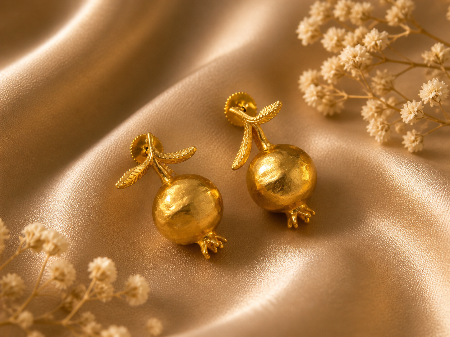 Midas Pomegranate Drop Earrings