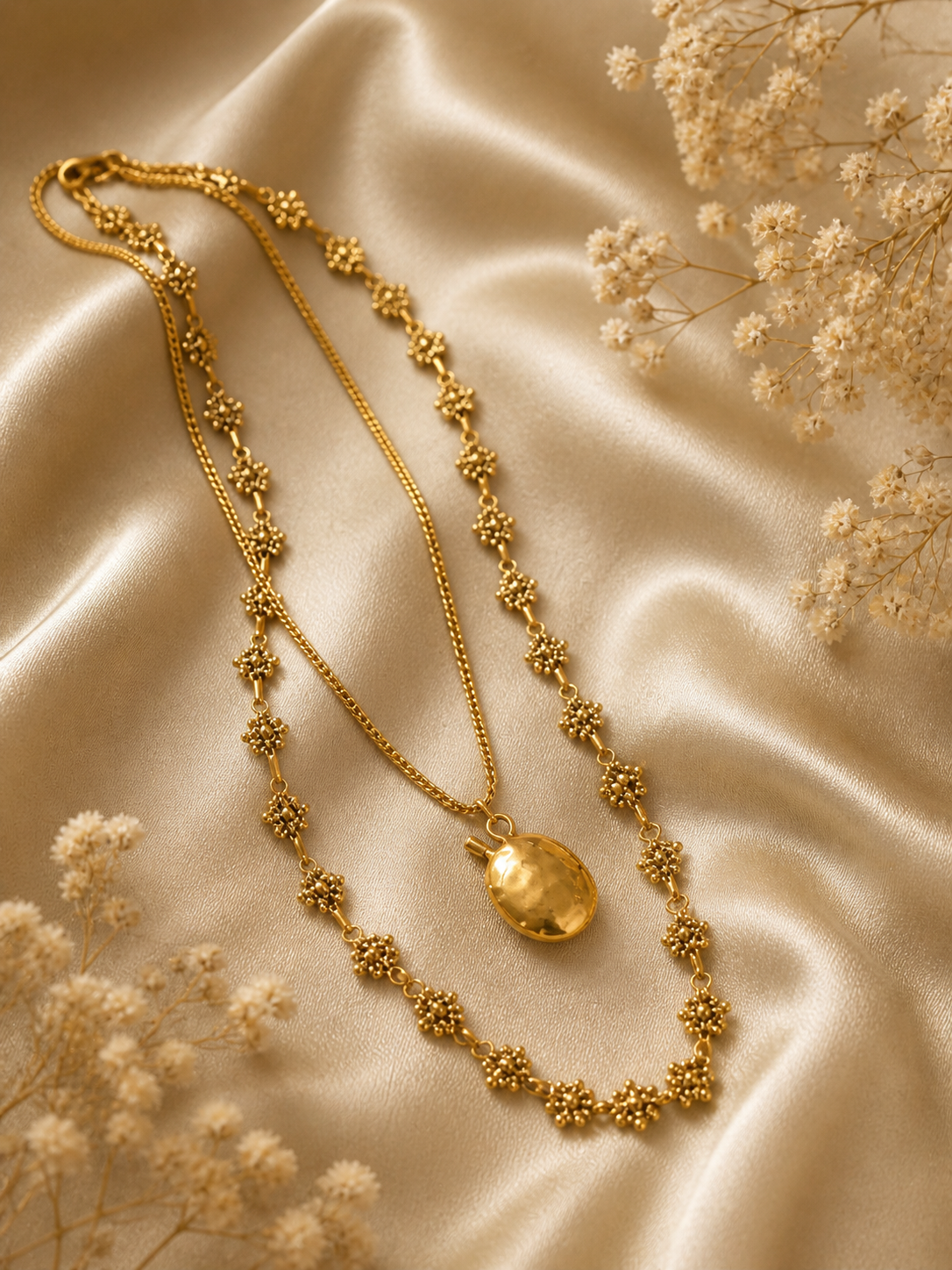 Midas Layered Charm Necklace