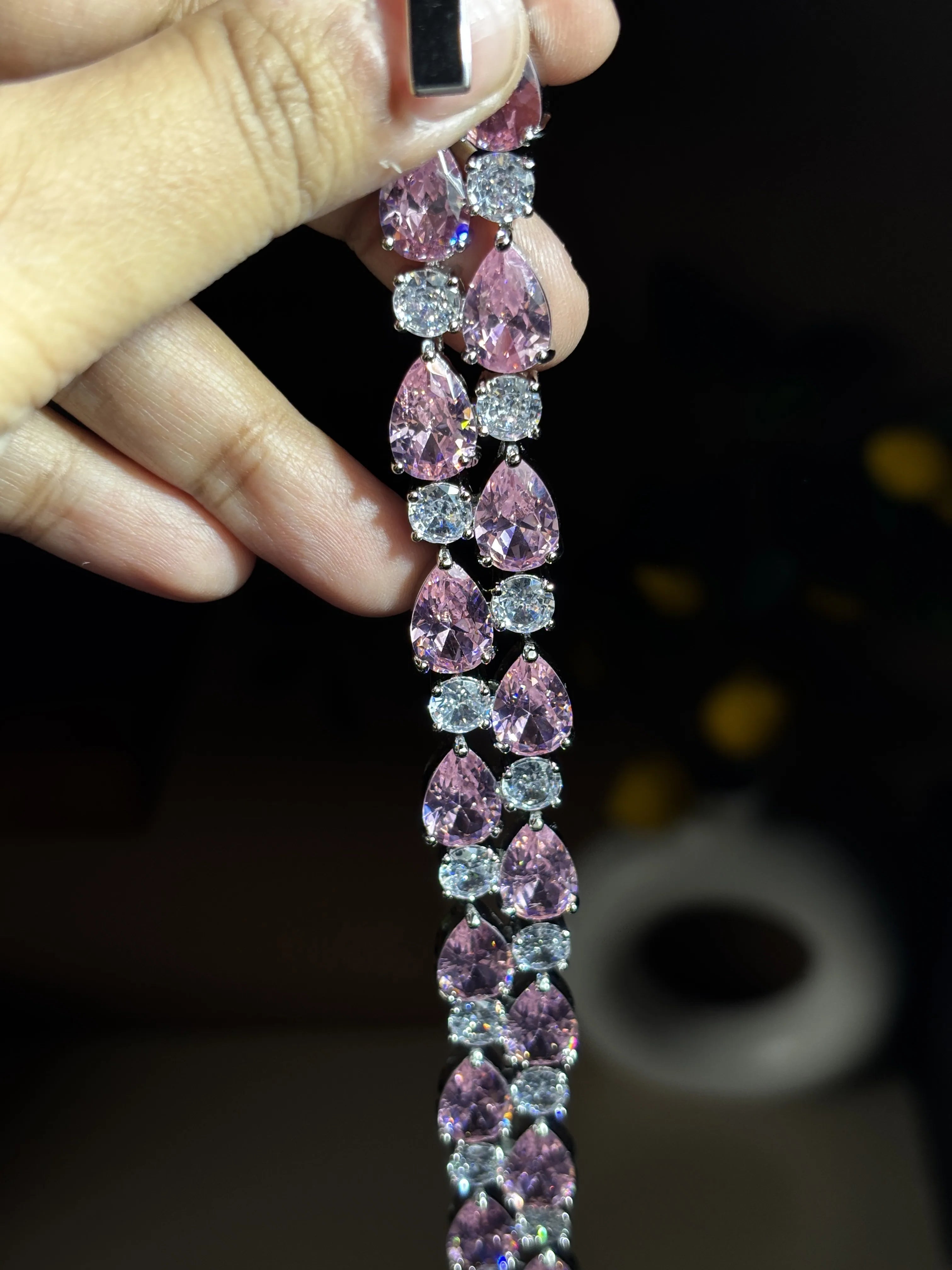 Pink Sapphire Bloom Bracelet