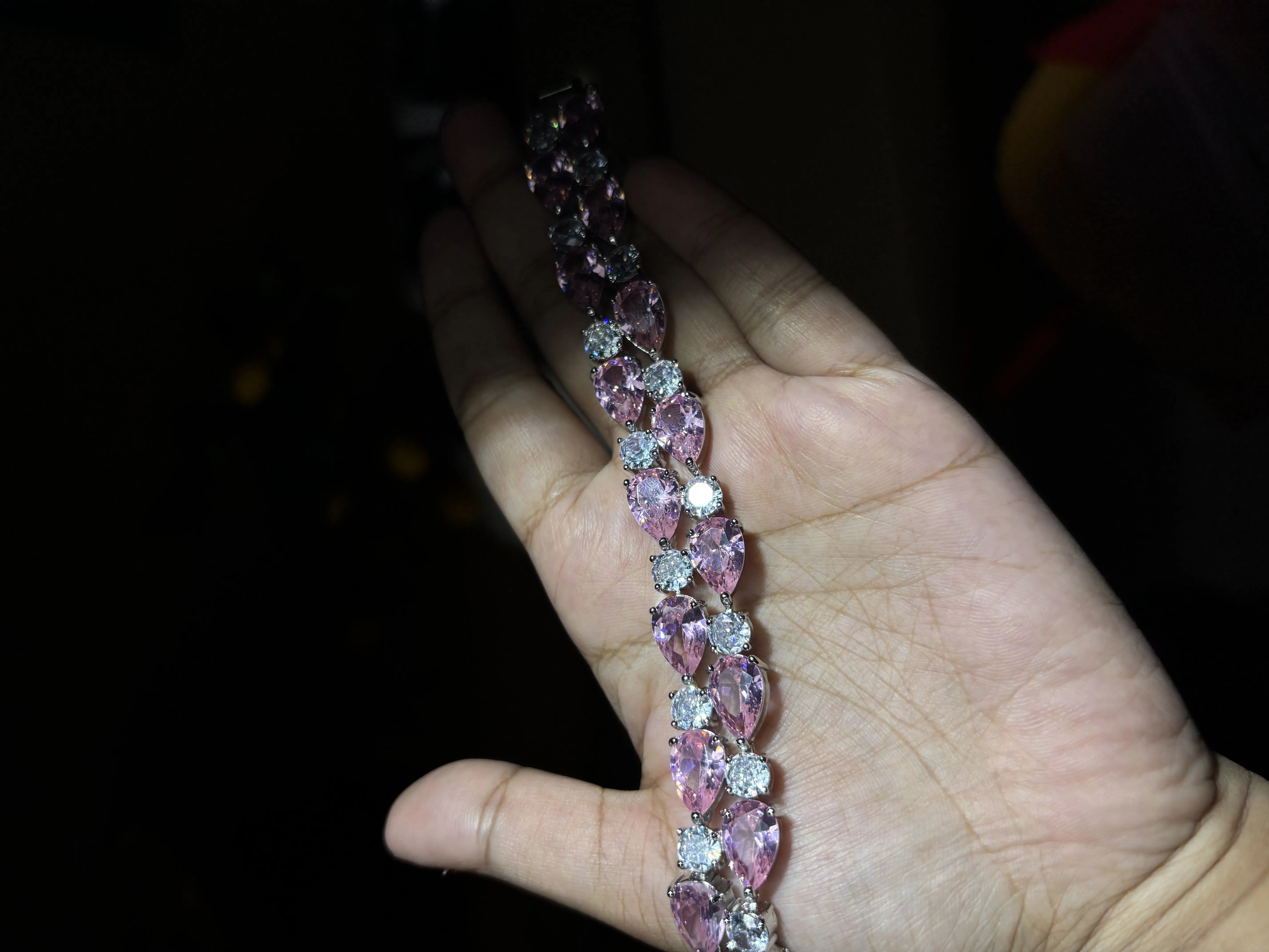 Pink Sapphire Bloom Bracelet