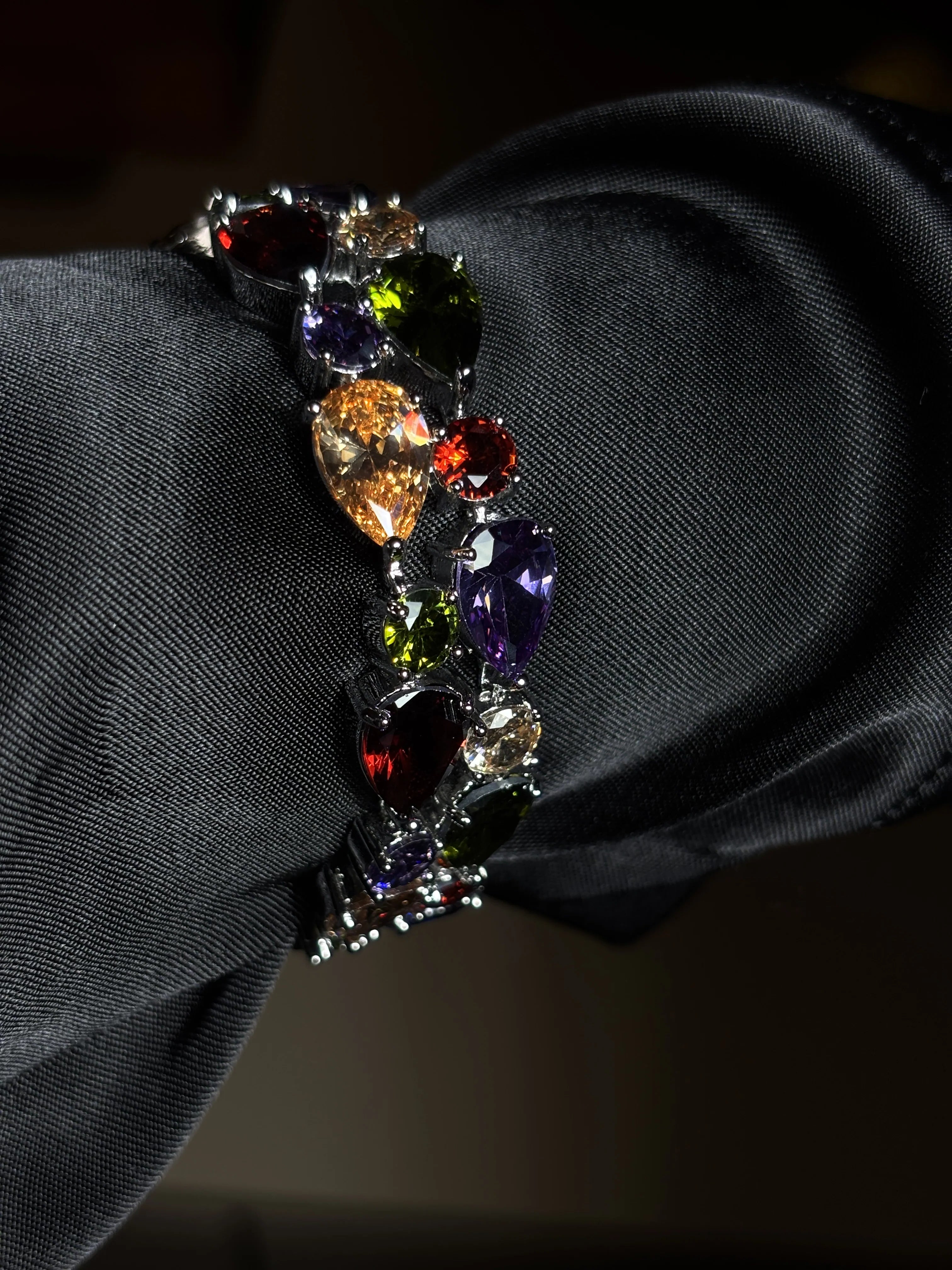 Celestial Spectrum Gem Bracelet