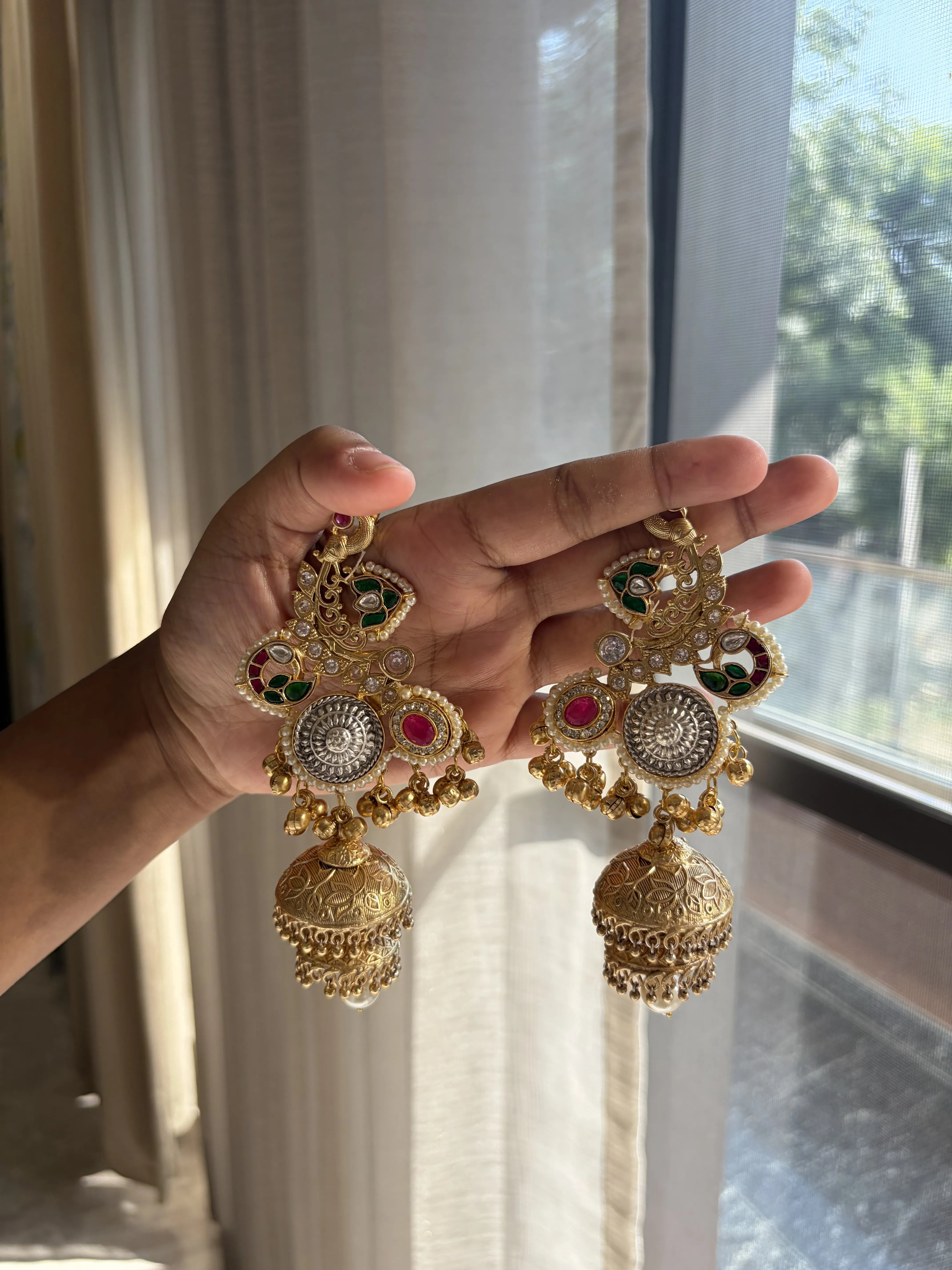 Kora Jhumka Earring