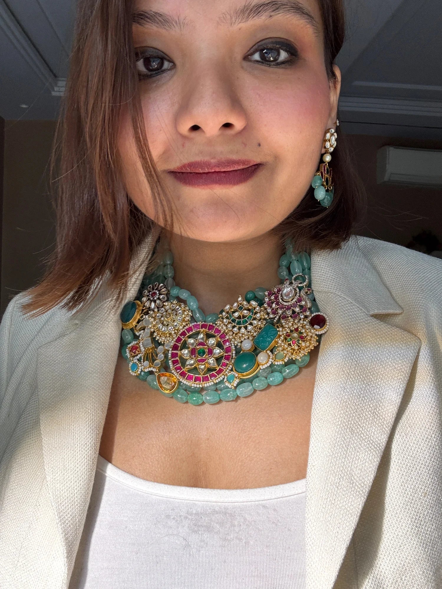 Nazaakat Jade Bridal Necklace