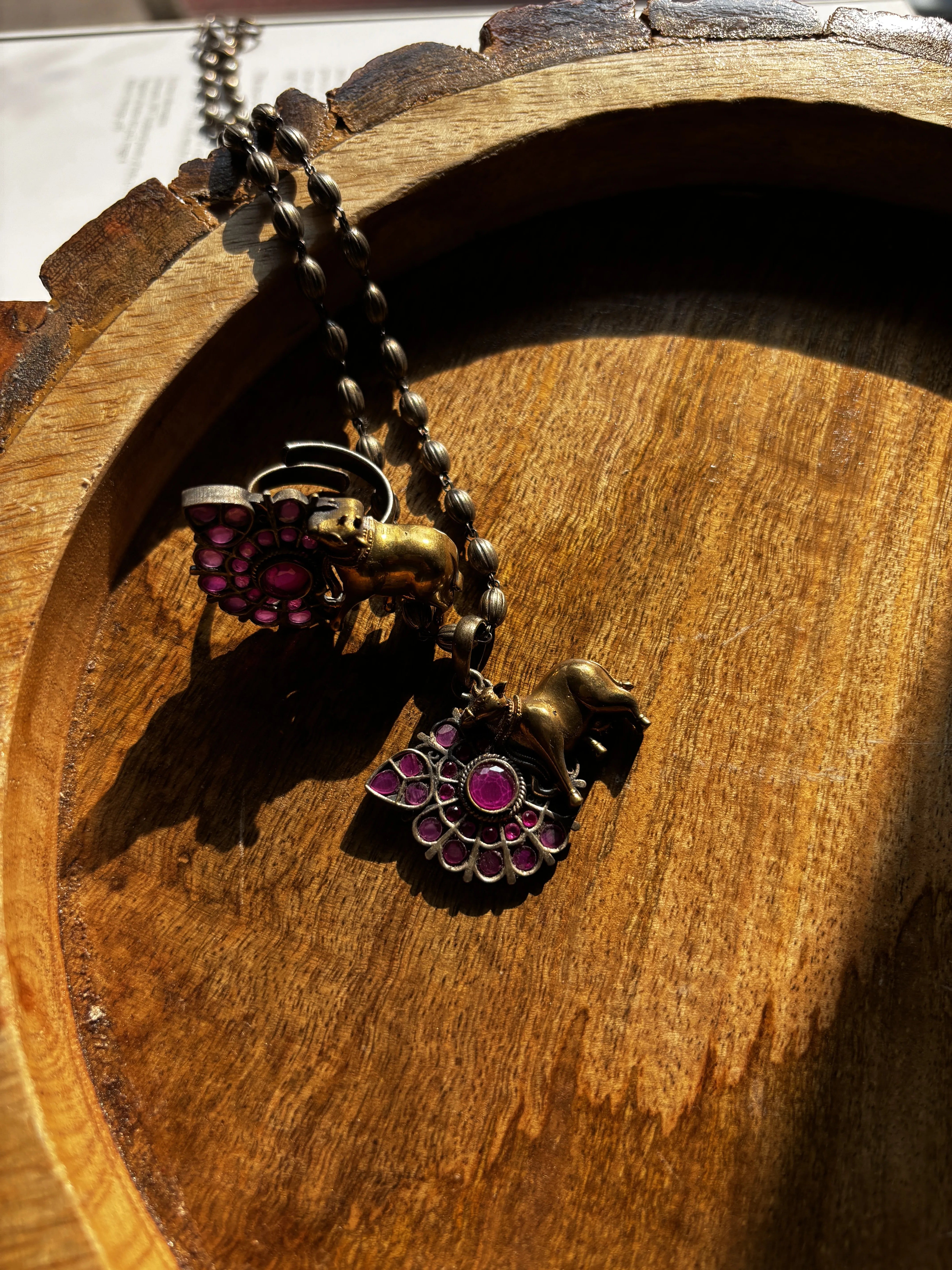 Noori Pendant and Ring