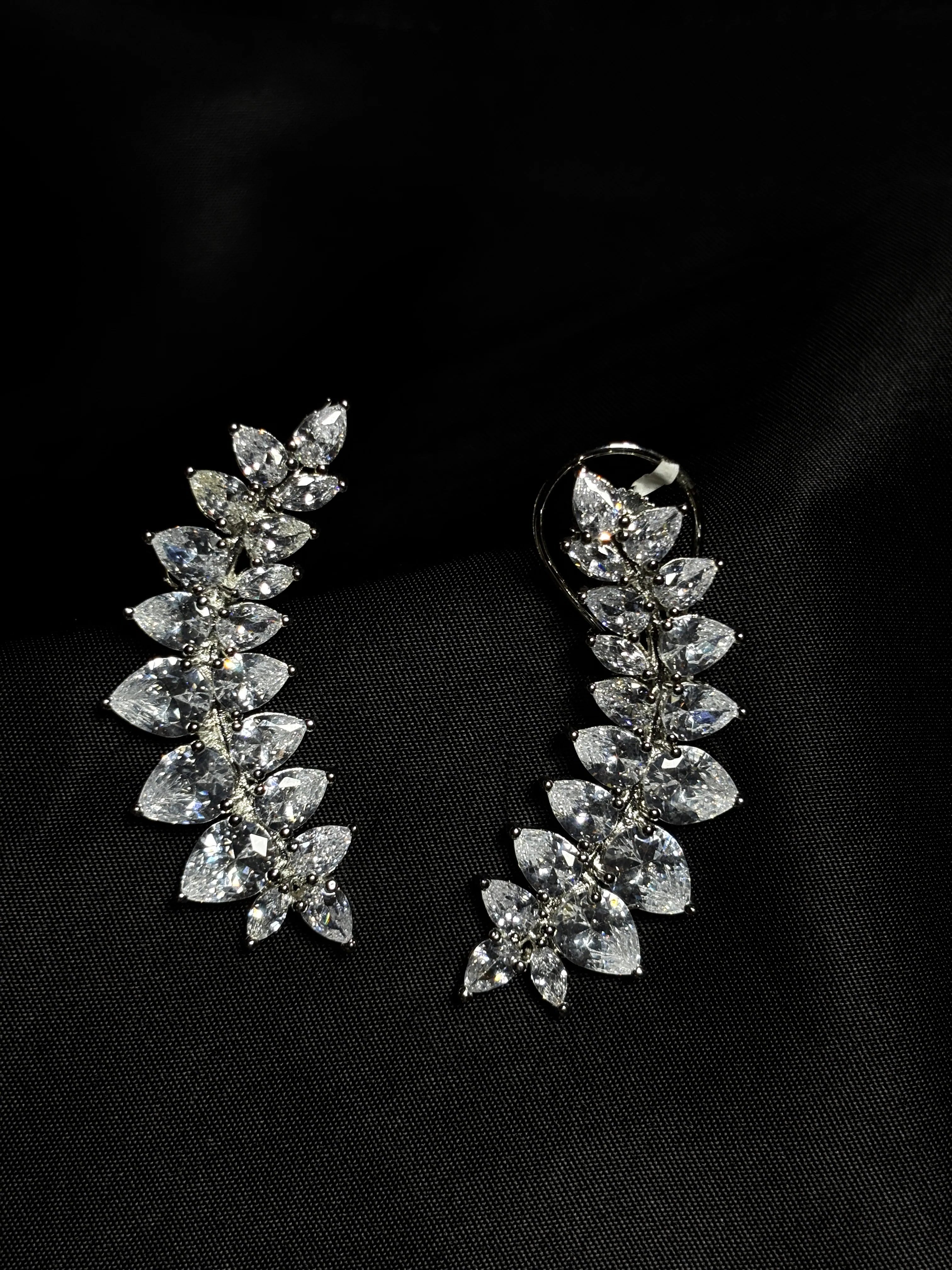 White Soiree Drop Earrings