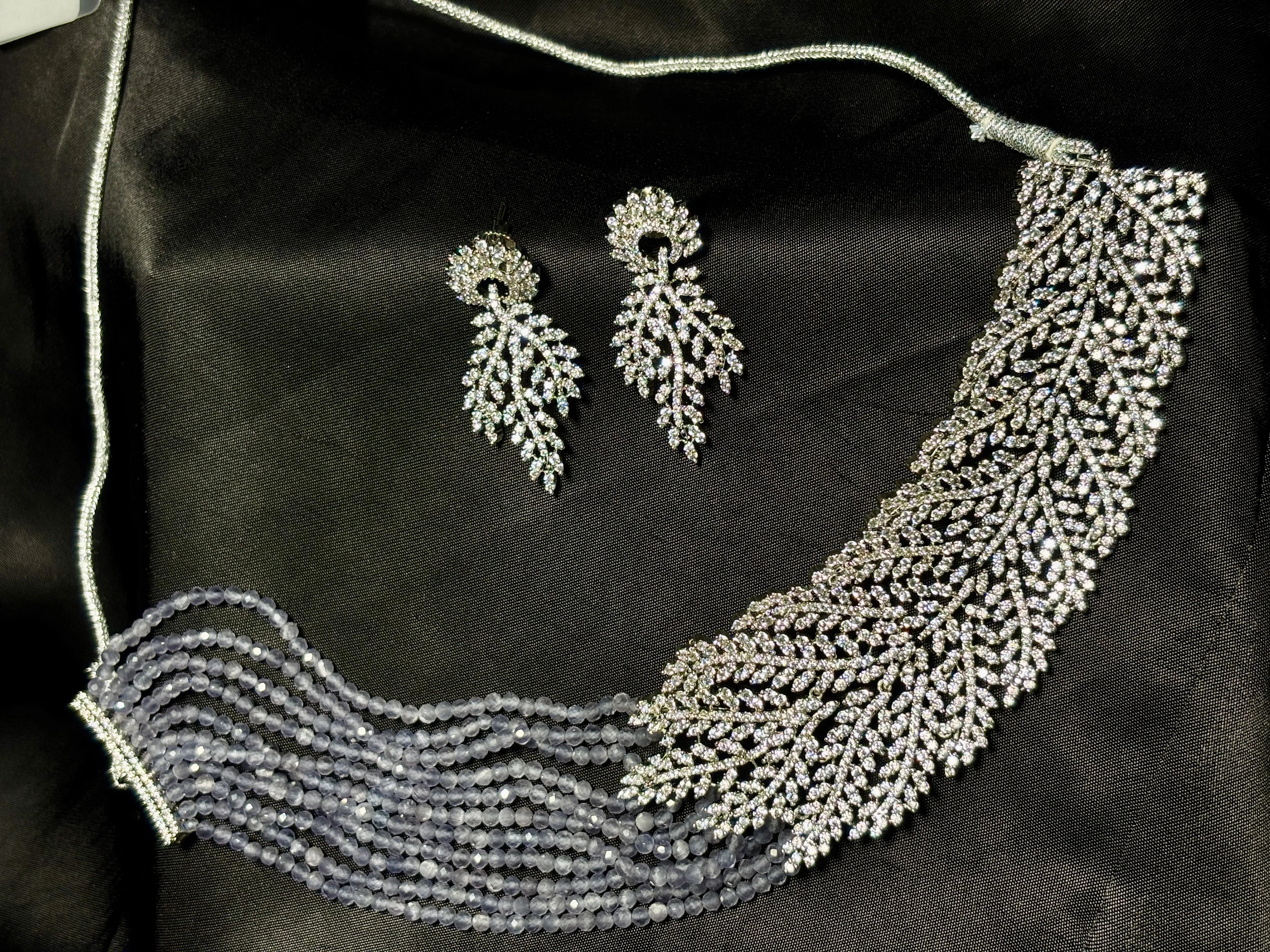 Birds of Feather Lavender Choker Set