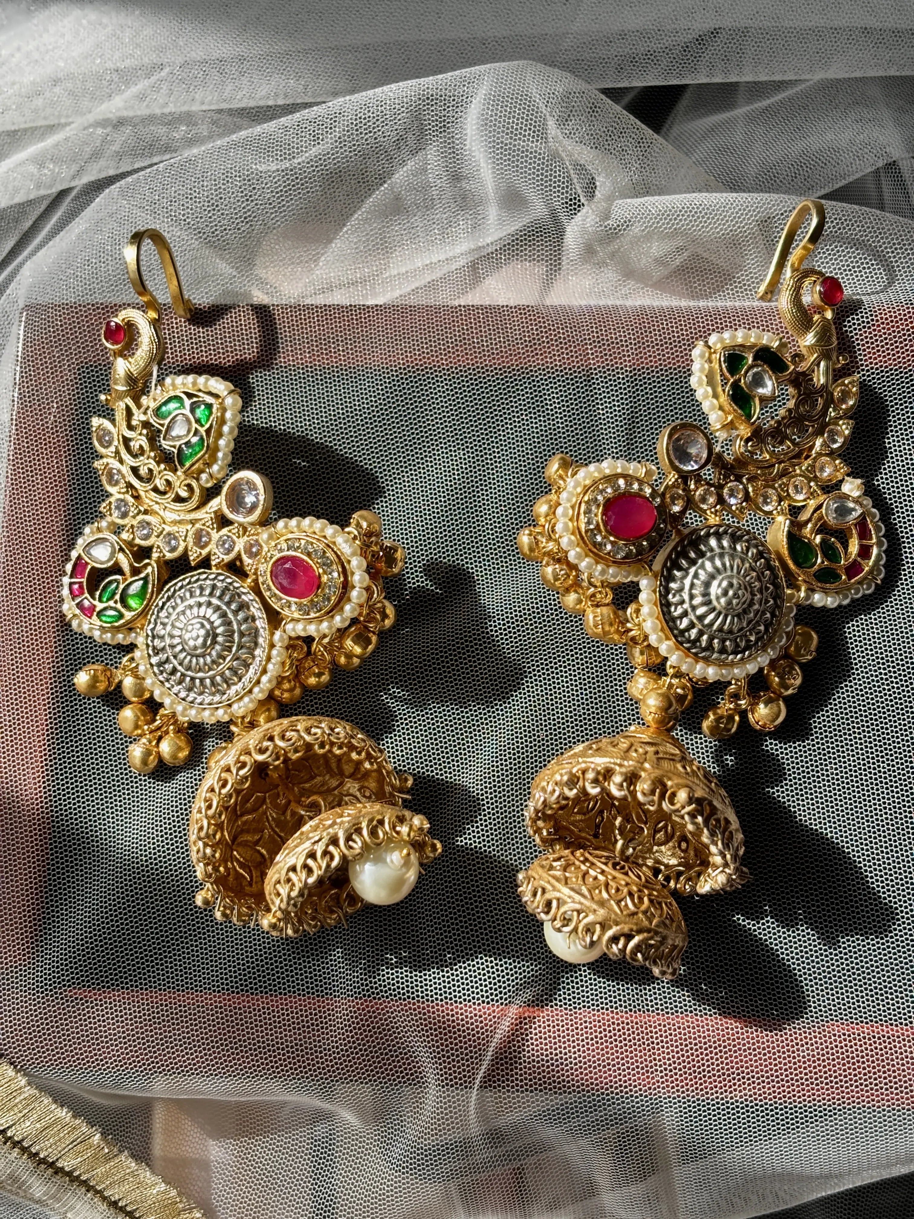 Kora Jhumka Earring