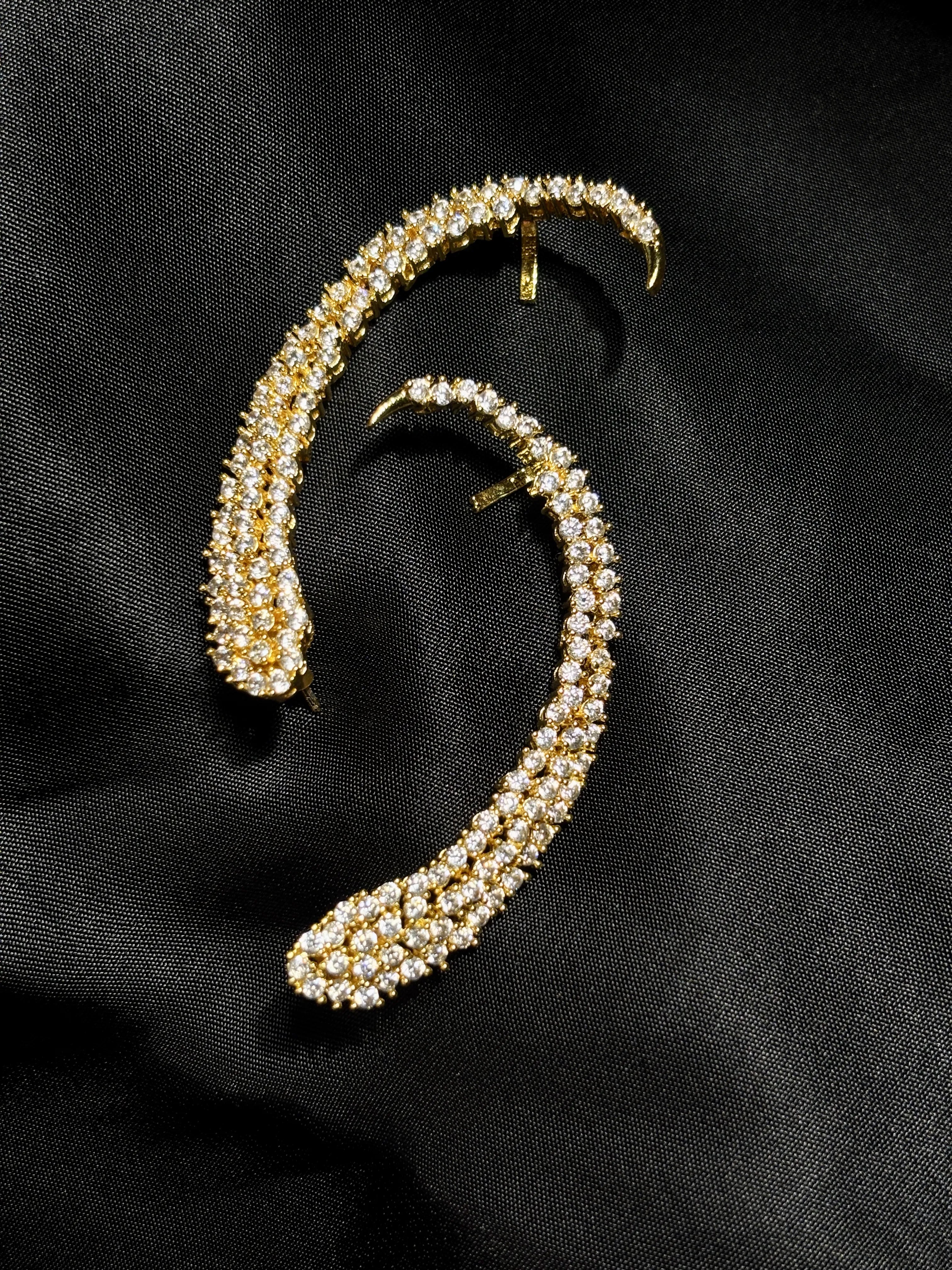 Gold Era Ear Climbers