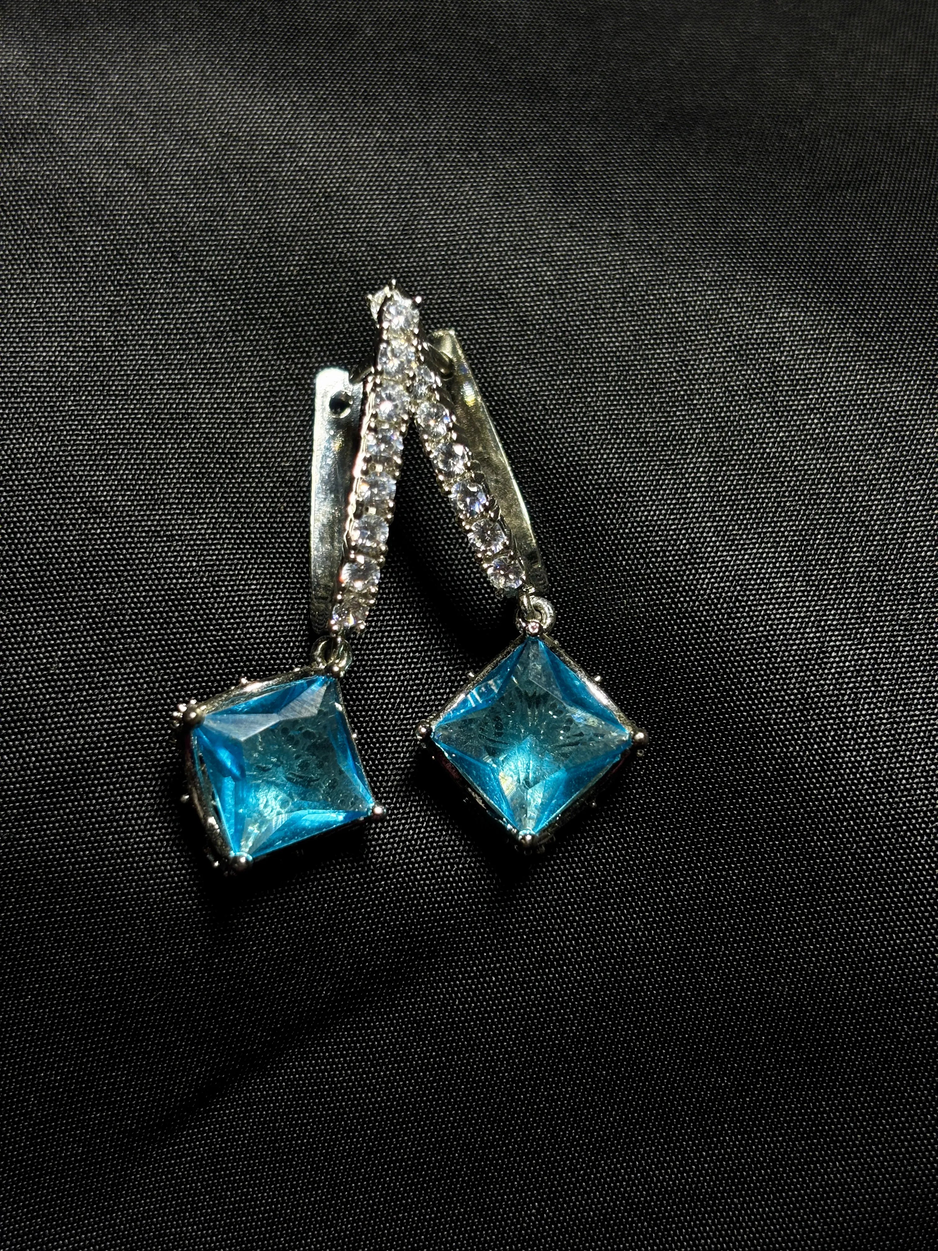 Ziva Aqua Drop Earrings
