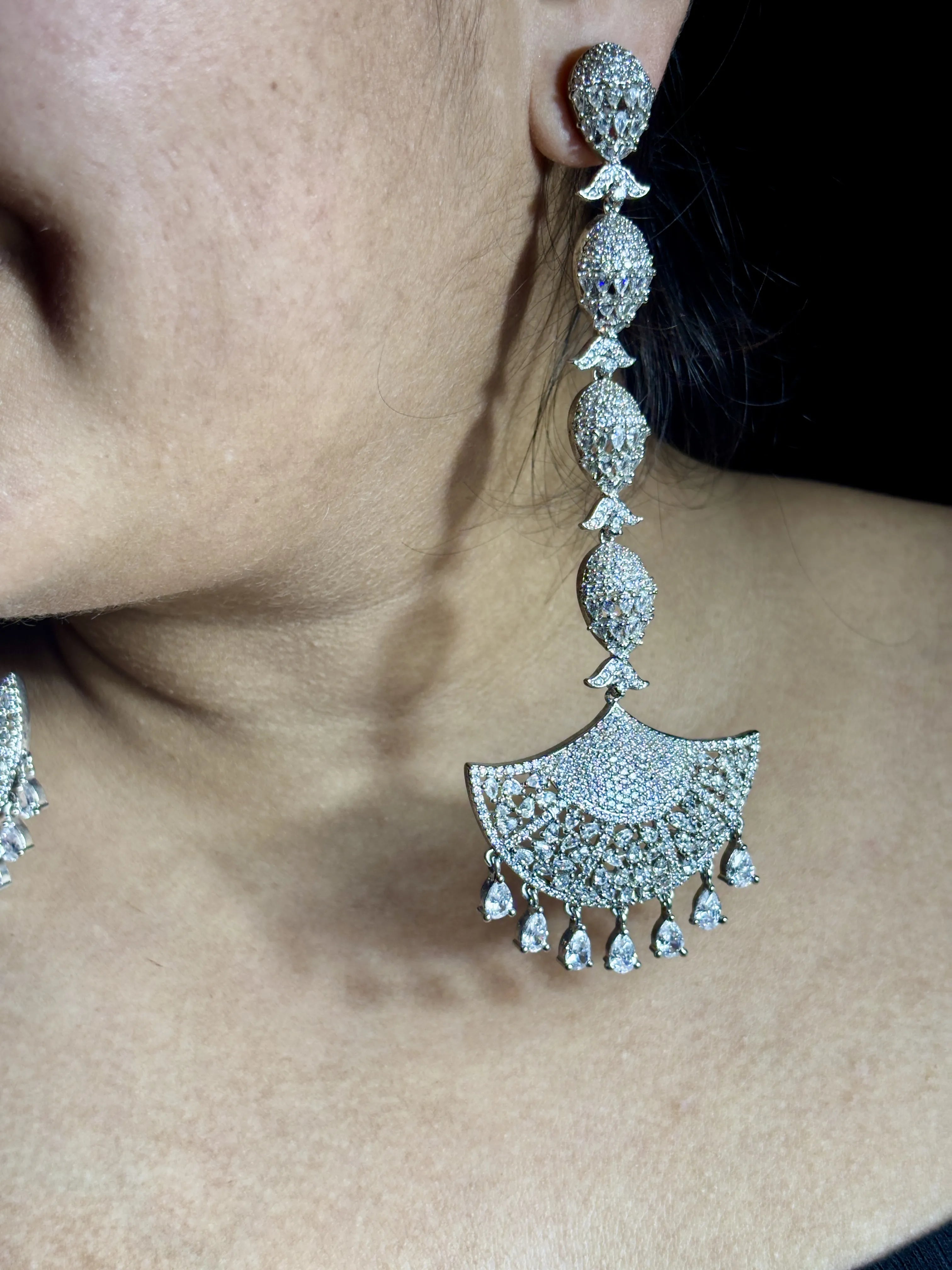 Diamond Cascade Danglers