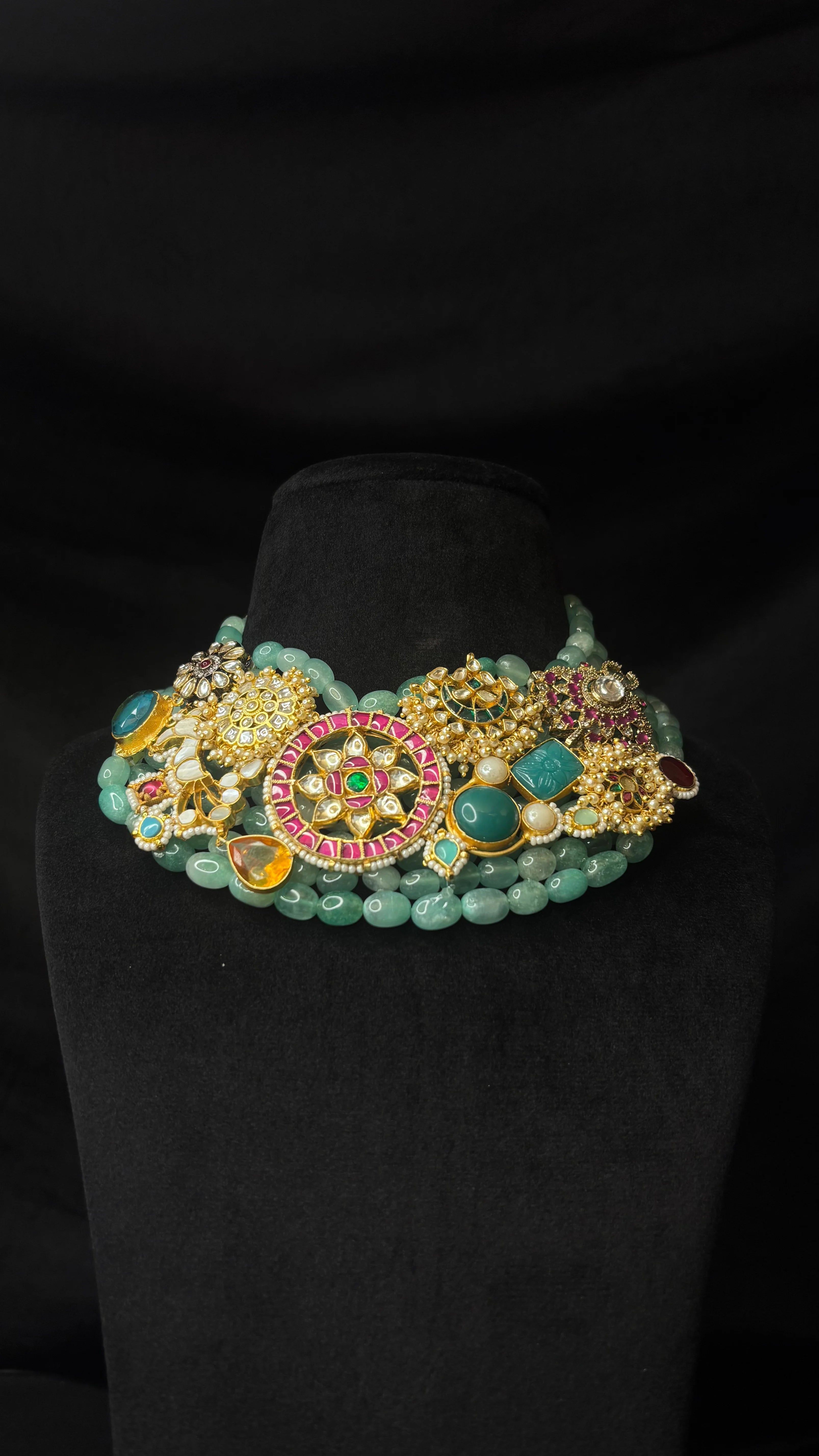 Nazaakat Jade Bridal Necklace