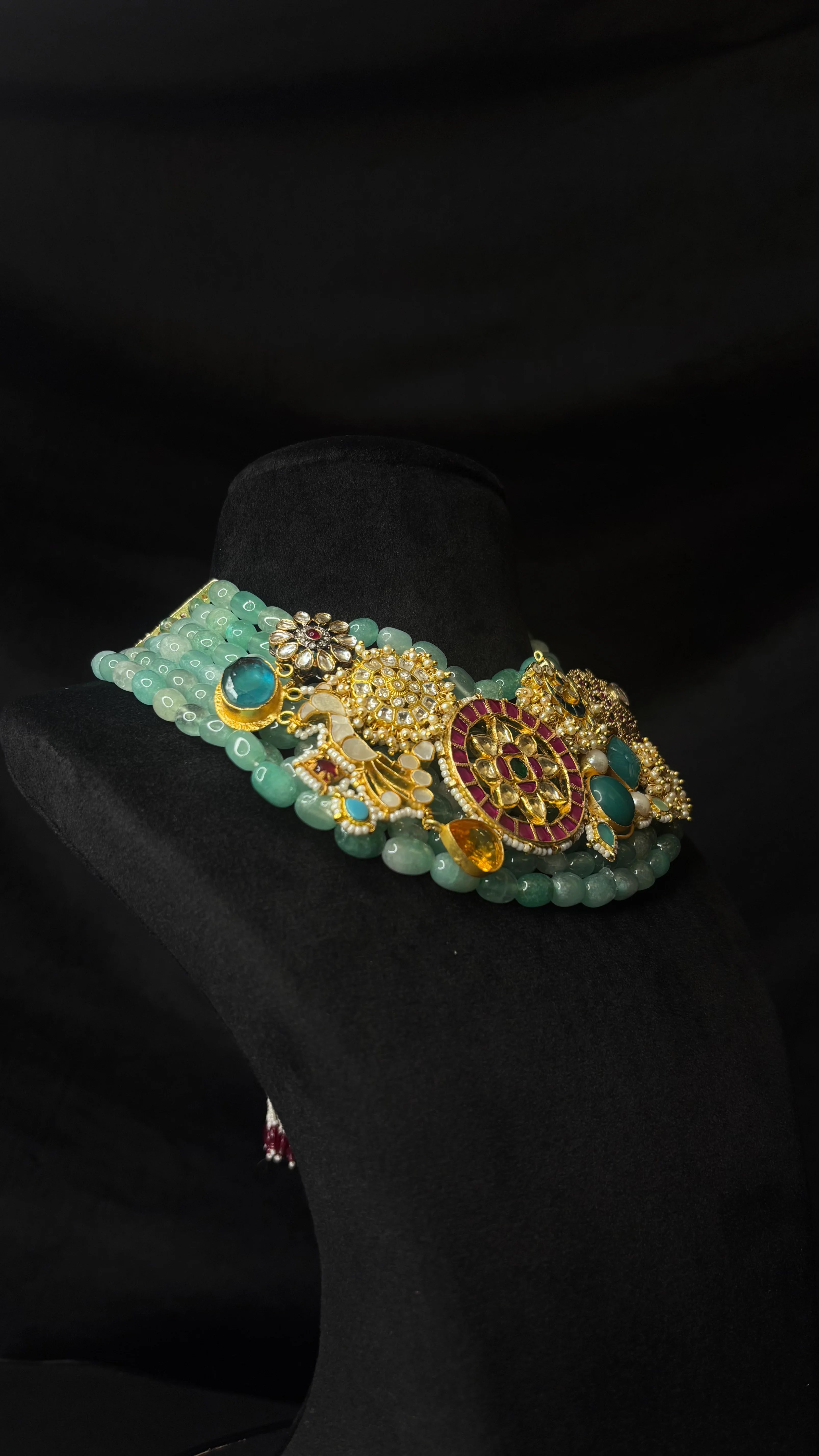 Nazaakat Jade Bridal Necklace