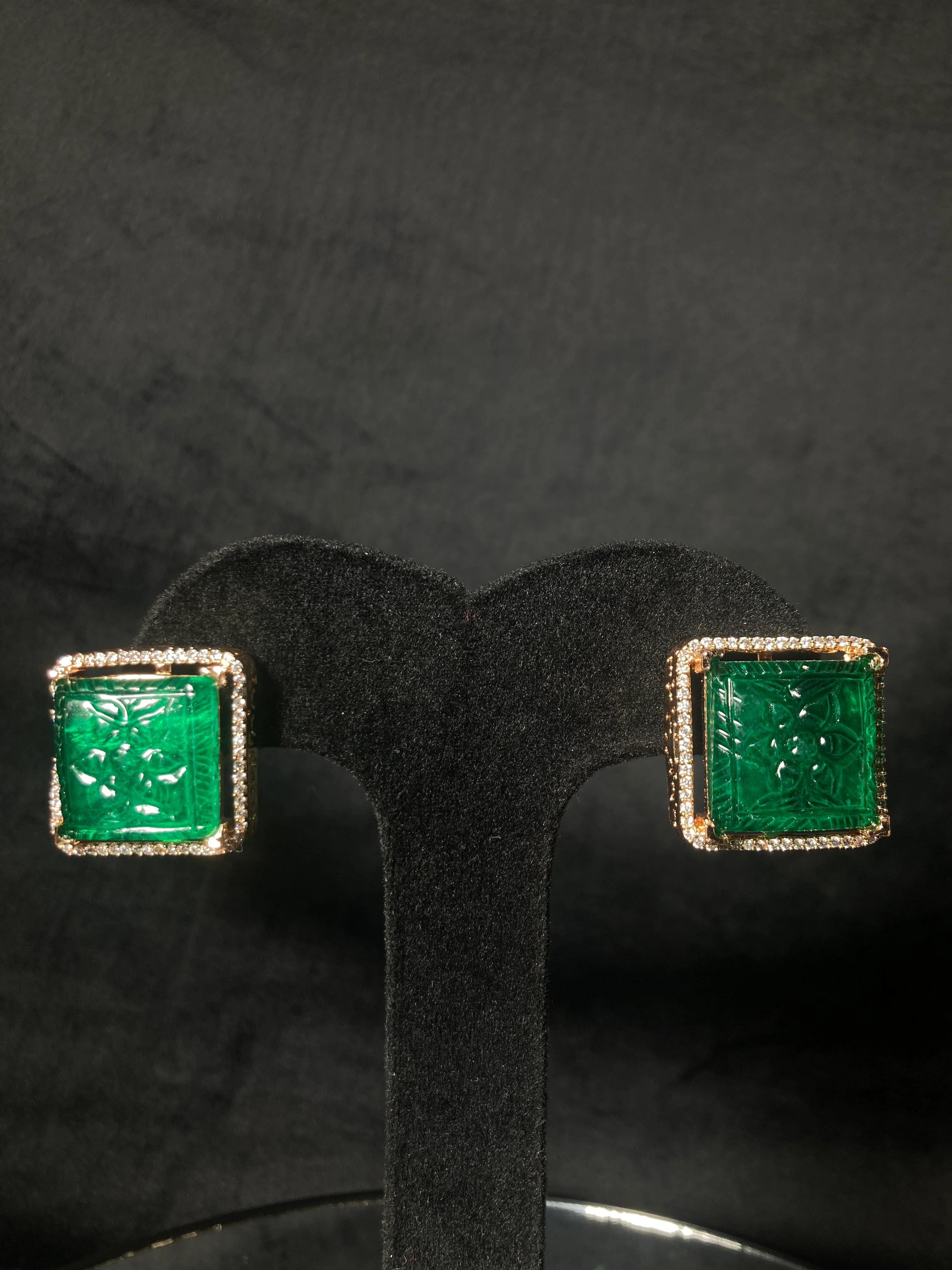 Ethereal Bloom Green Choker Set