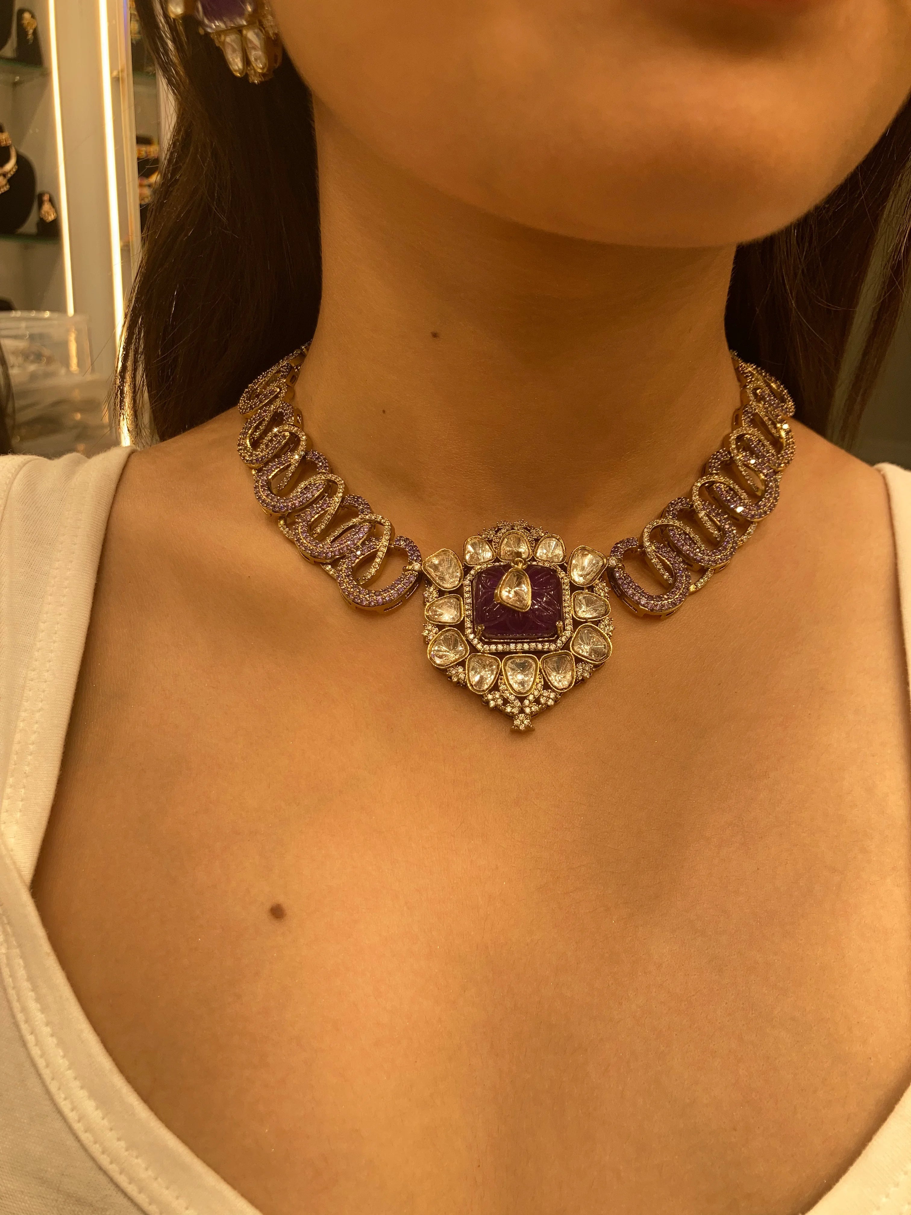 Isola Lavender Choker Set
