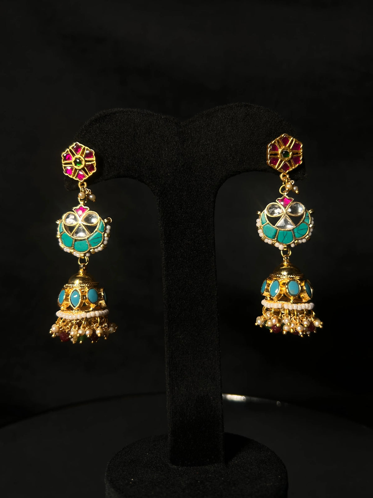 Hiravali Firoza Jhumka