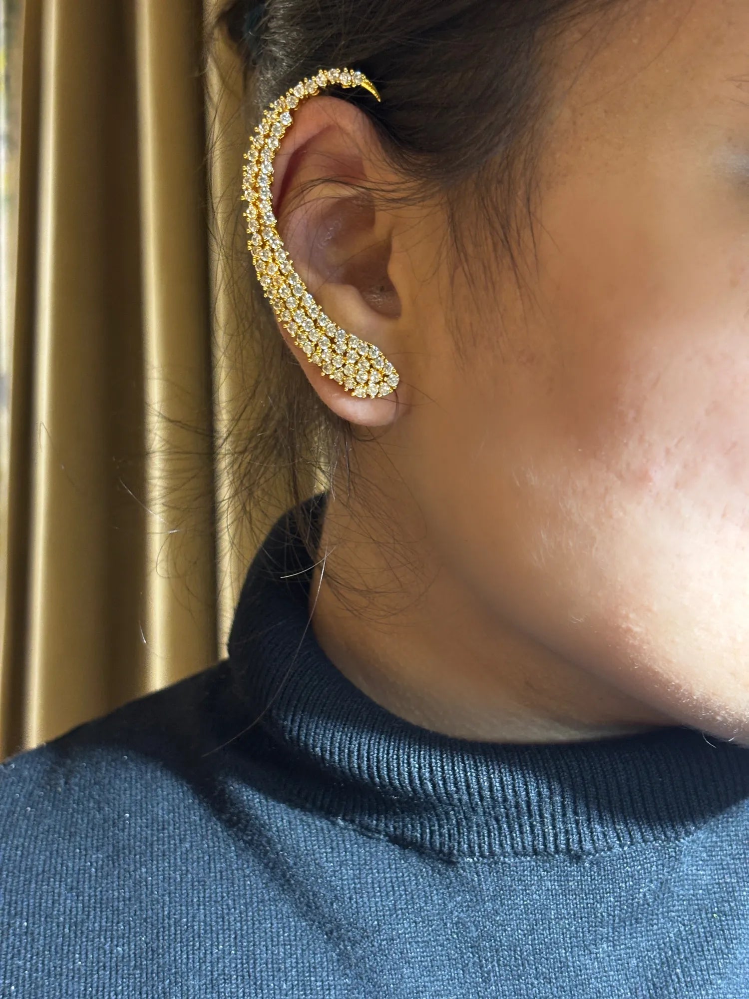 Gold Era Ear Climbers