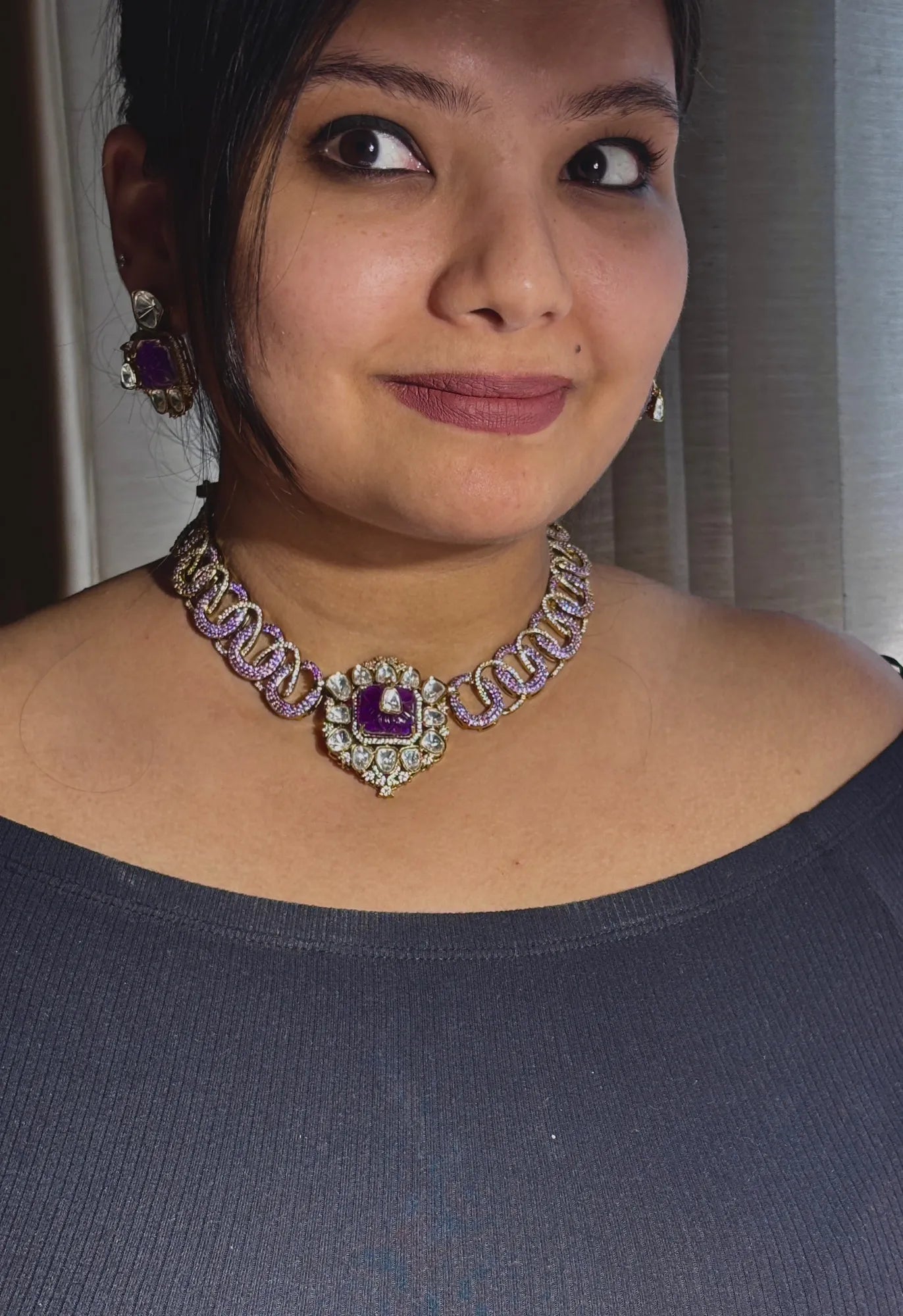 Isola Lavender Choker Set