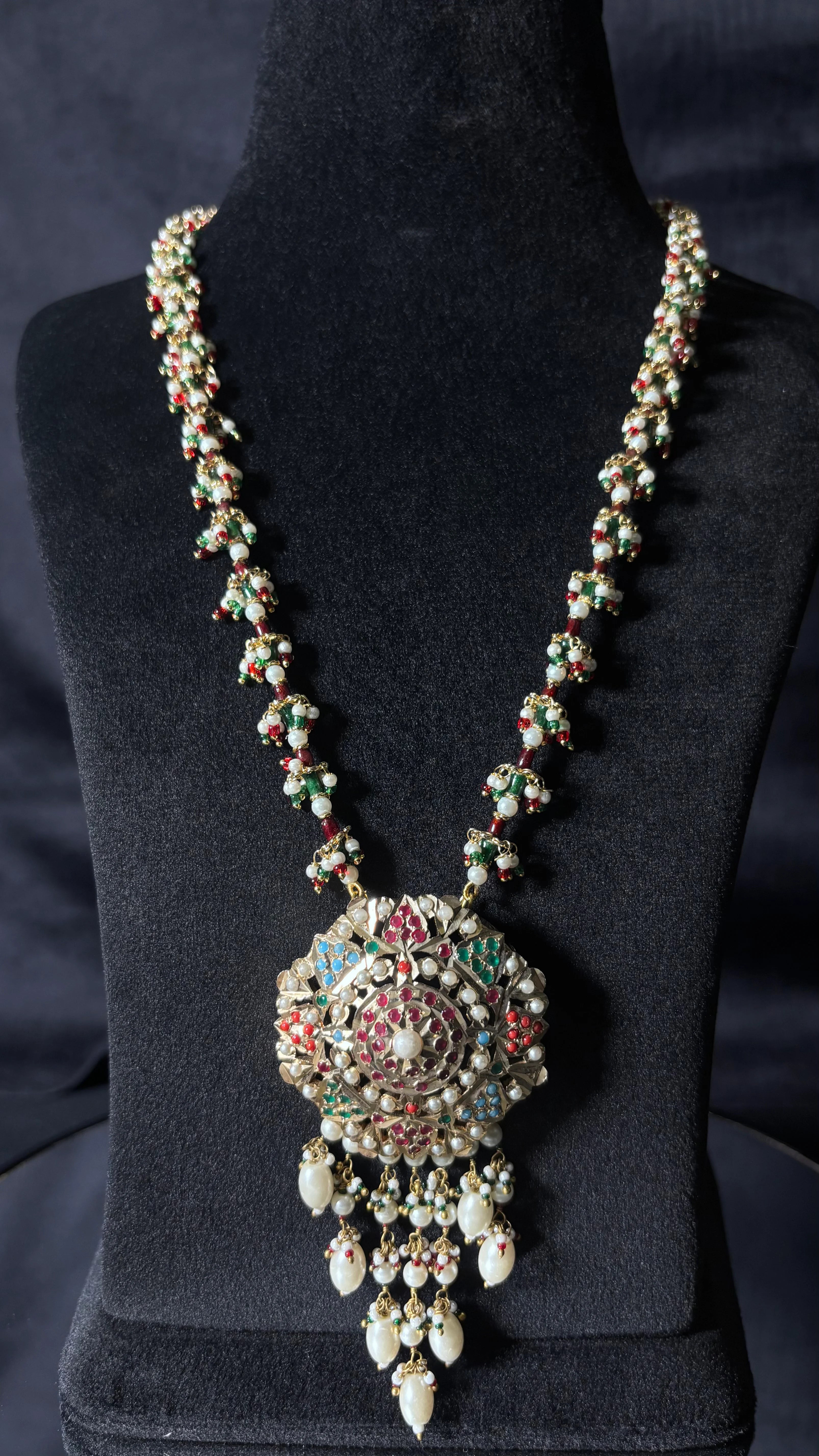 Ratnam Jadau Multicolor Pendant