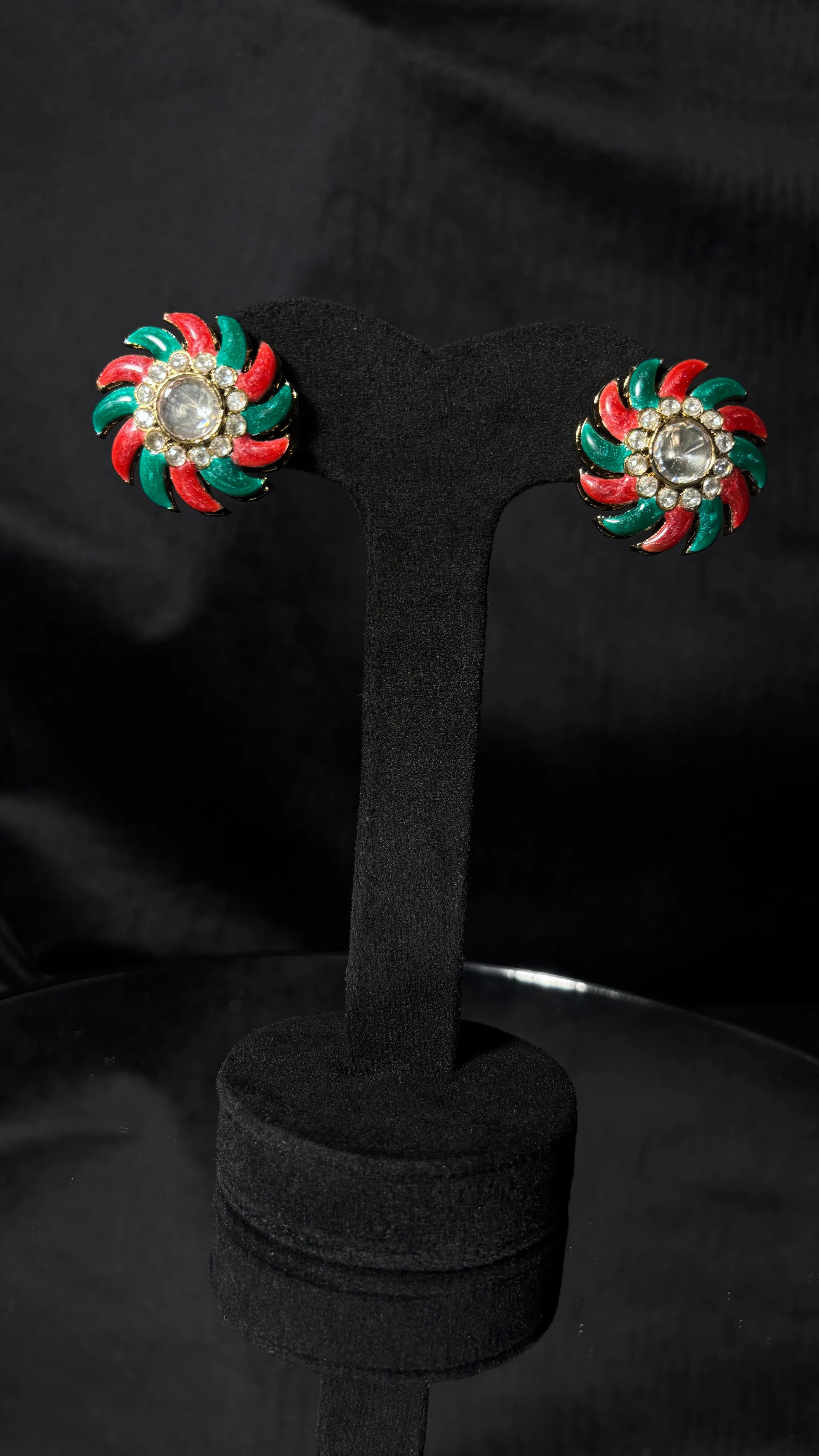 Meenakari Swirl Heritage Necklace Set