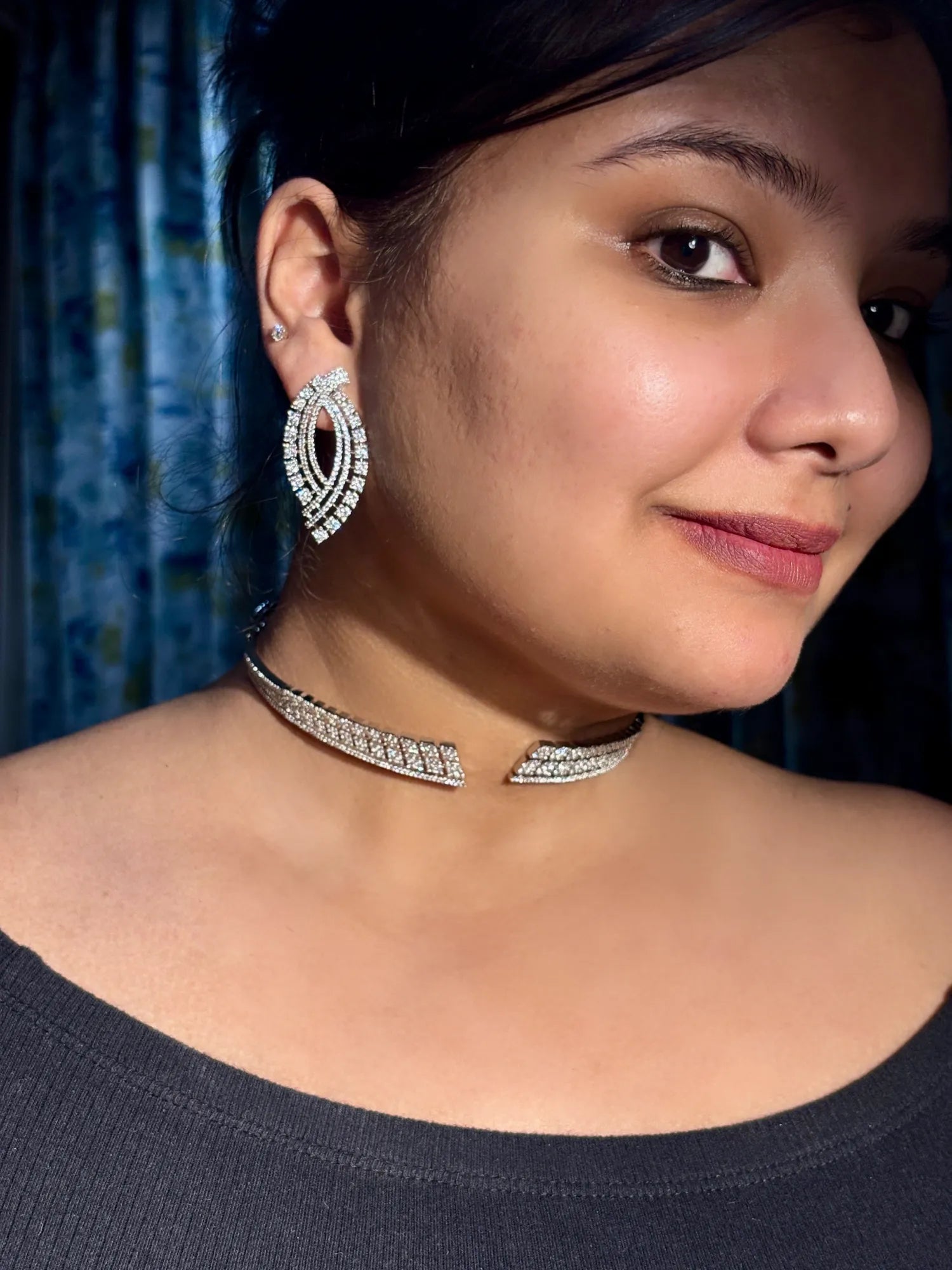 Diamond Studded Wraparound Necklace