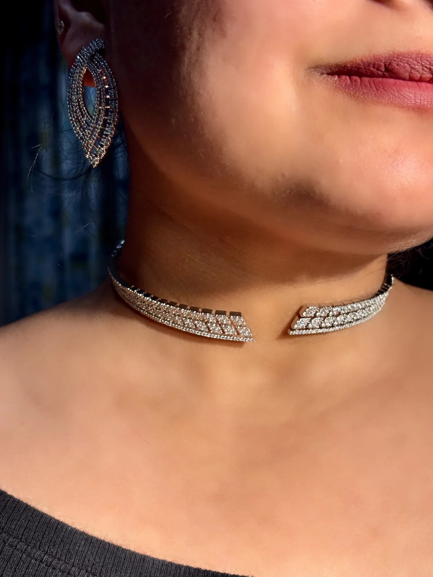 Diamond Studded Wraparound Necklace
