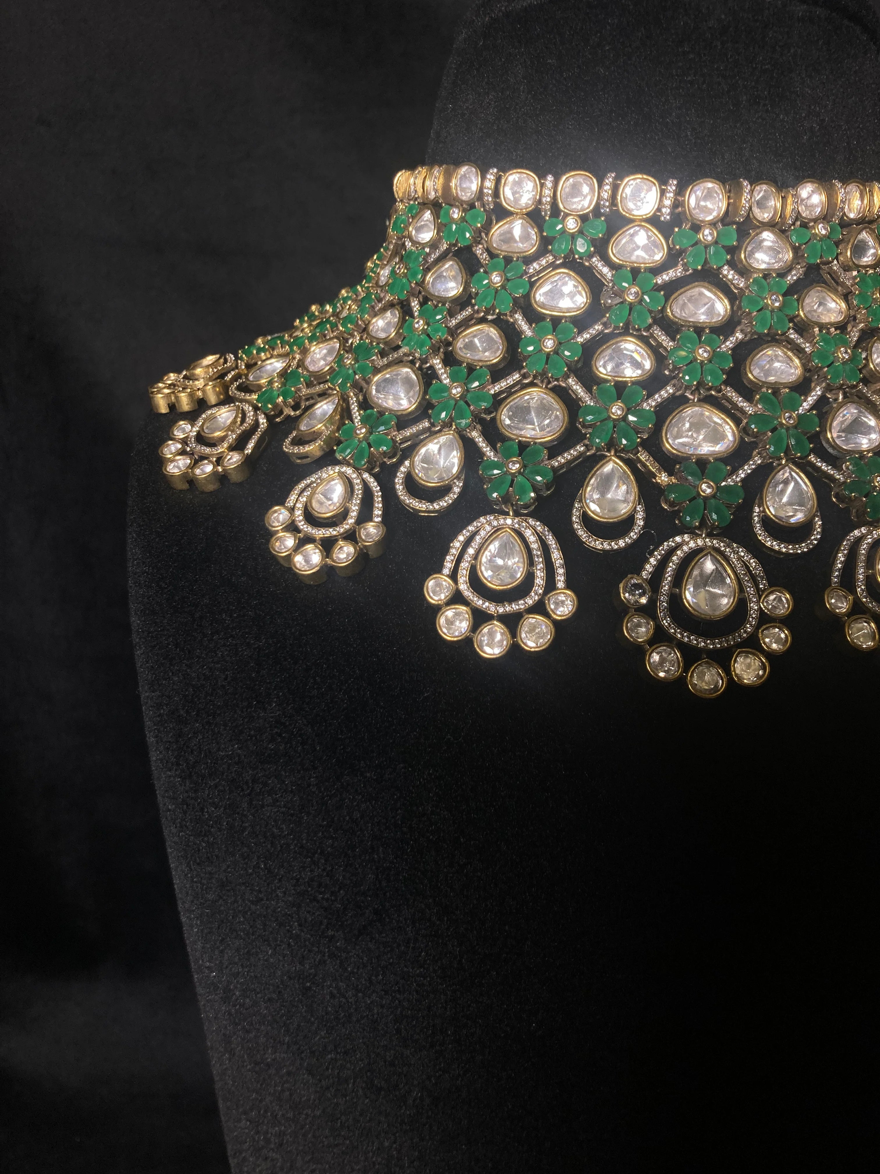 Empress of Emeralds Green Bridal Necklace