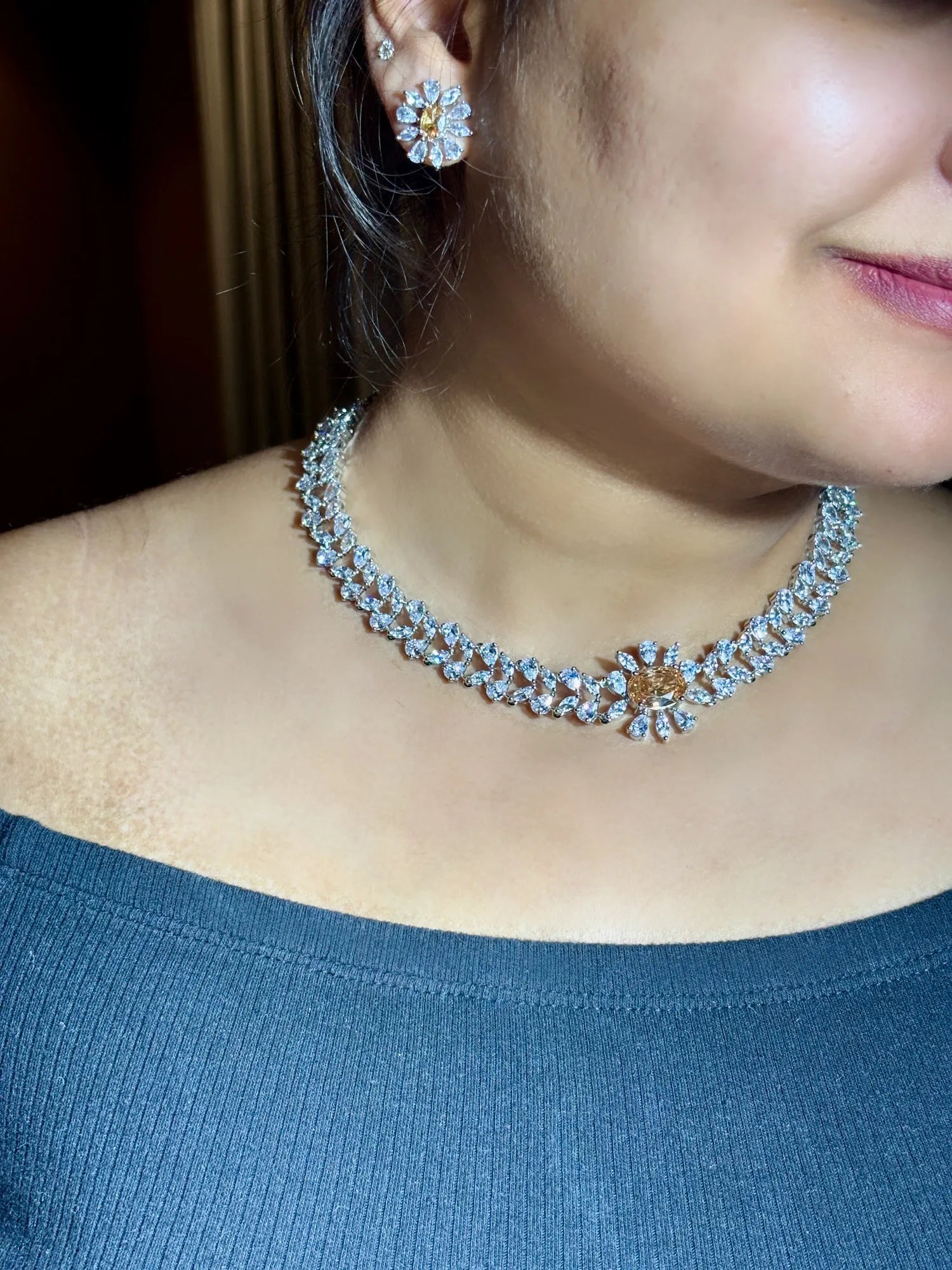 Champagne Supernova Necklace