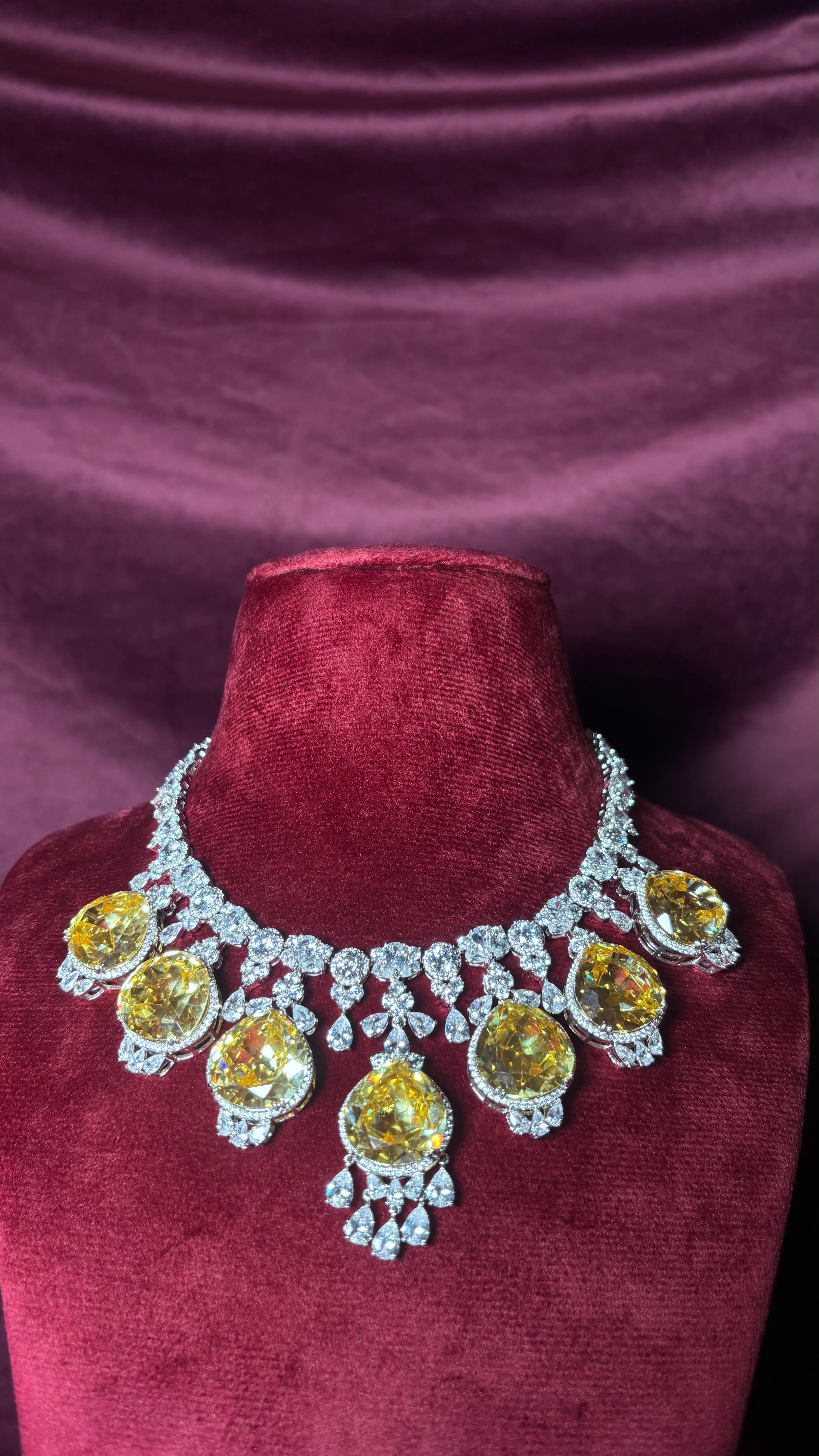 Aurora Golden Flame Citrine Necklace