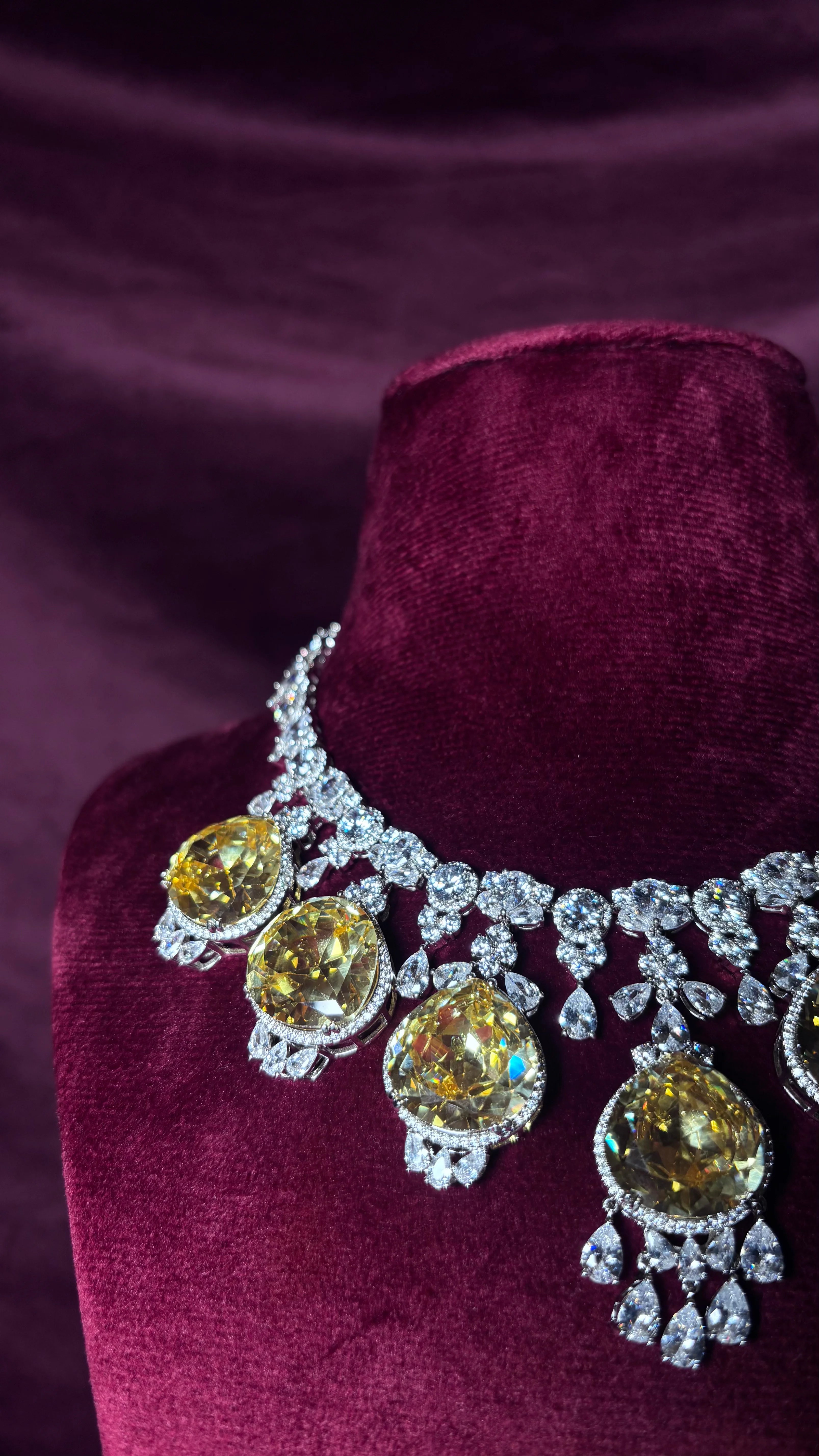Aurora Golden Flame Citrine Necklace
