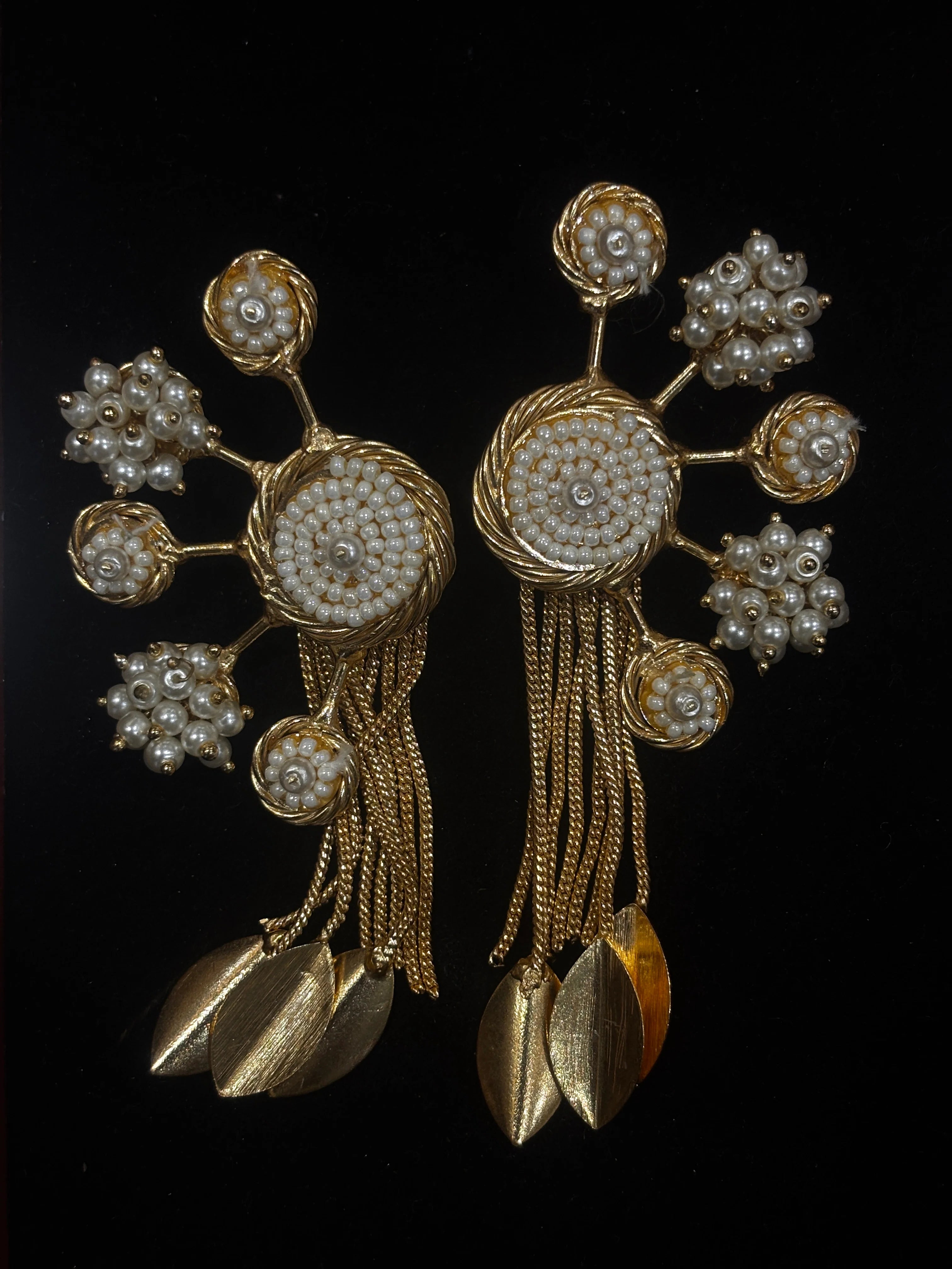 Midas Pearl Cascade Statement Earrings