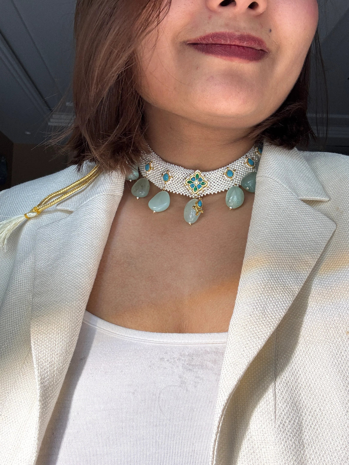 Neelam Jaal Necklace