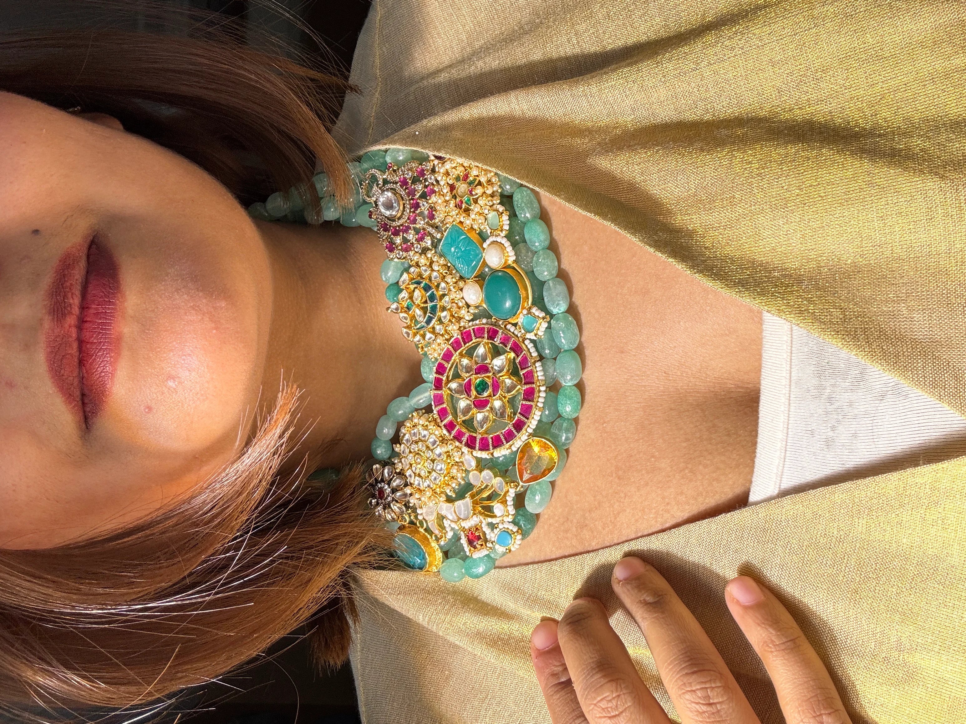 Nazaakat Jade Bridal Necklace