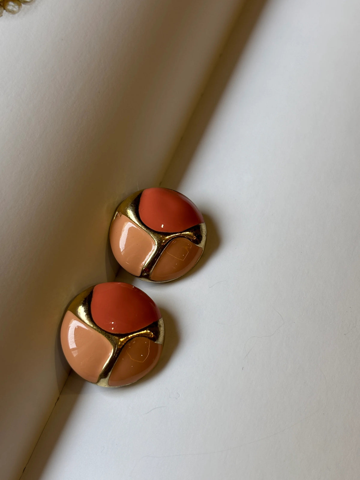 Orange Pop Studs