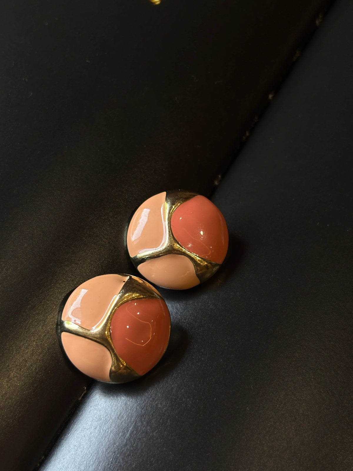 Orange Pop Studs