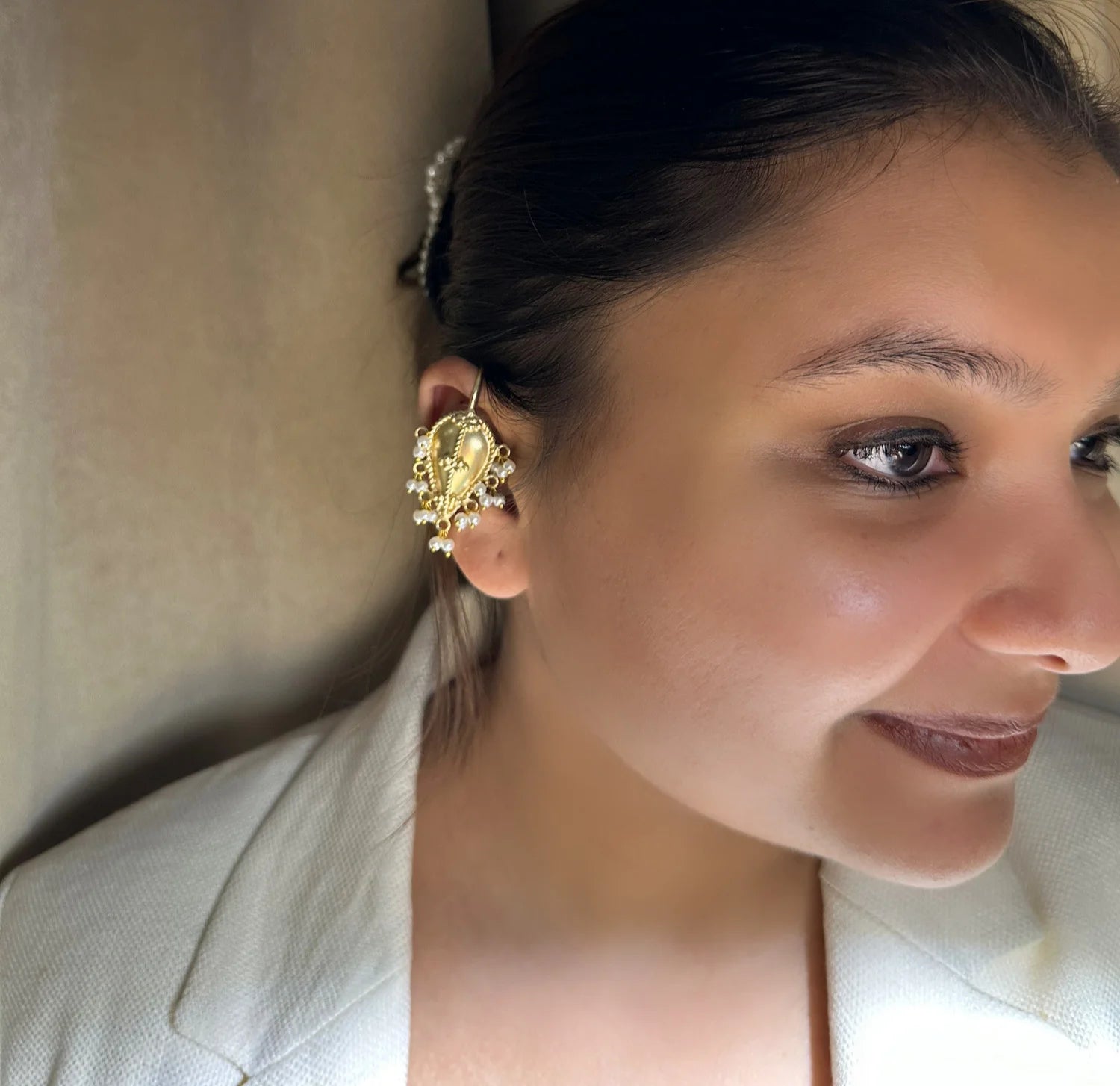Midas Pearl Muse Ear Cuff