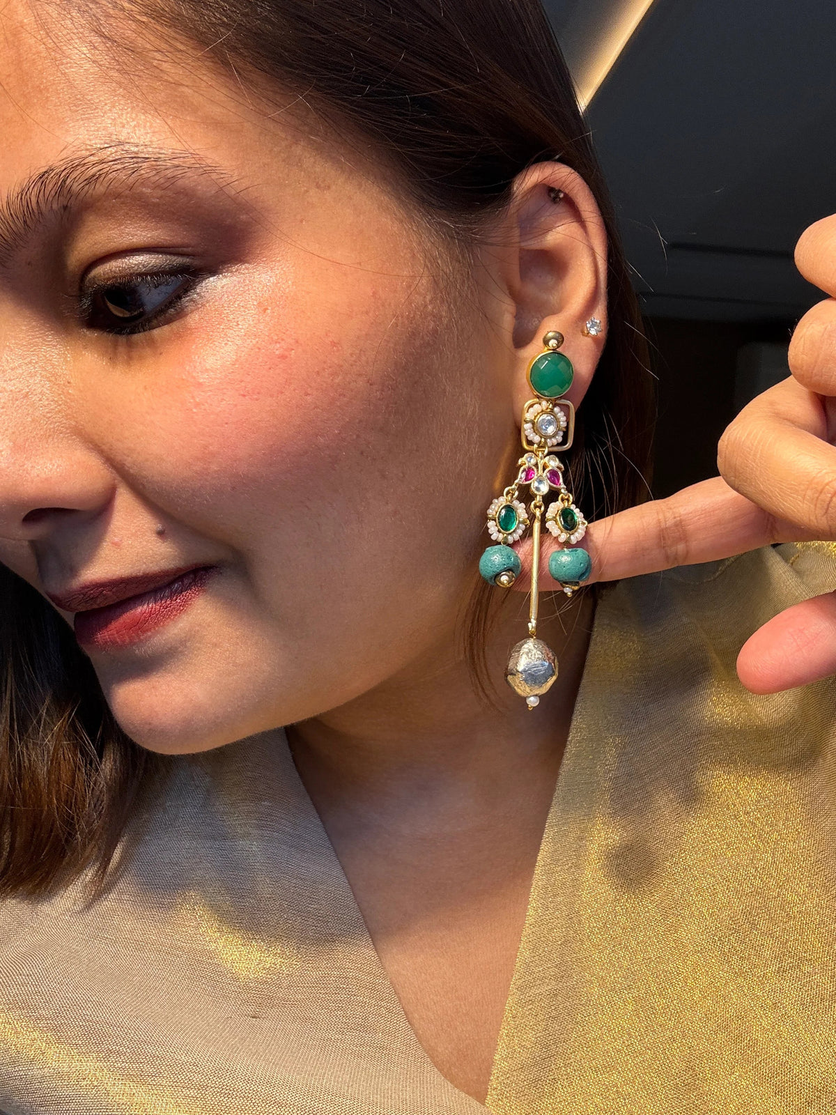 The Silver Orb Earring