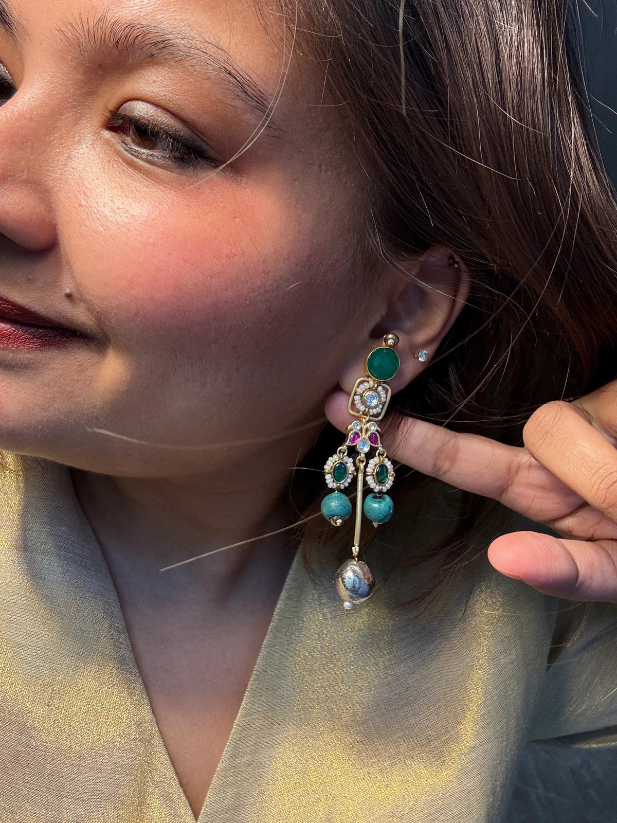 The Silver Orb Earring