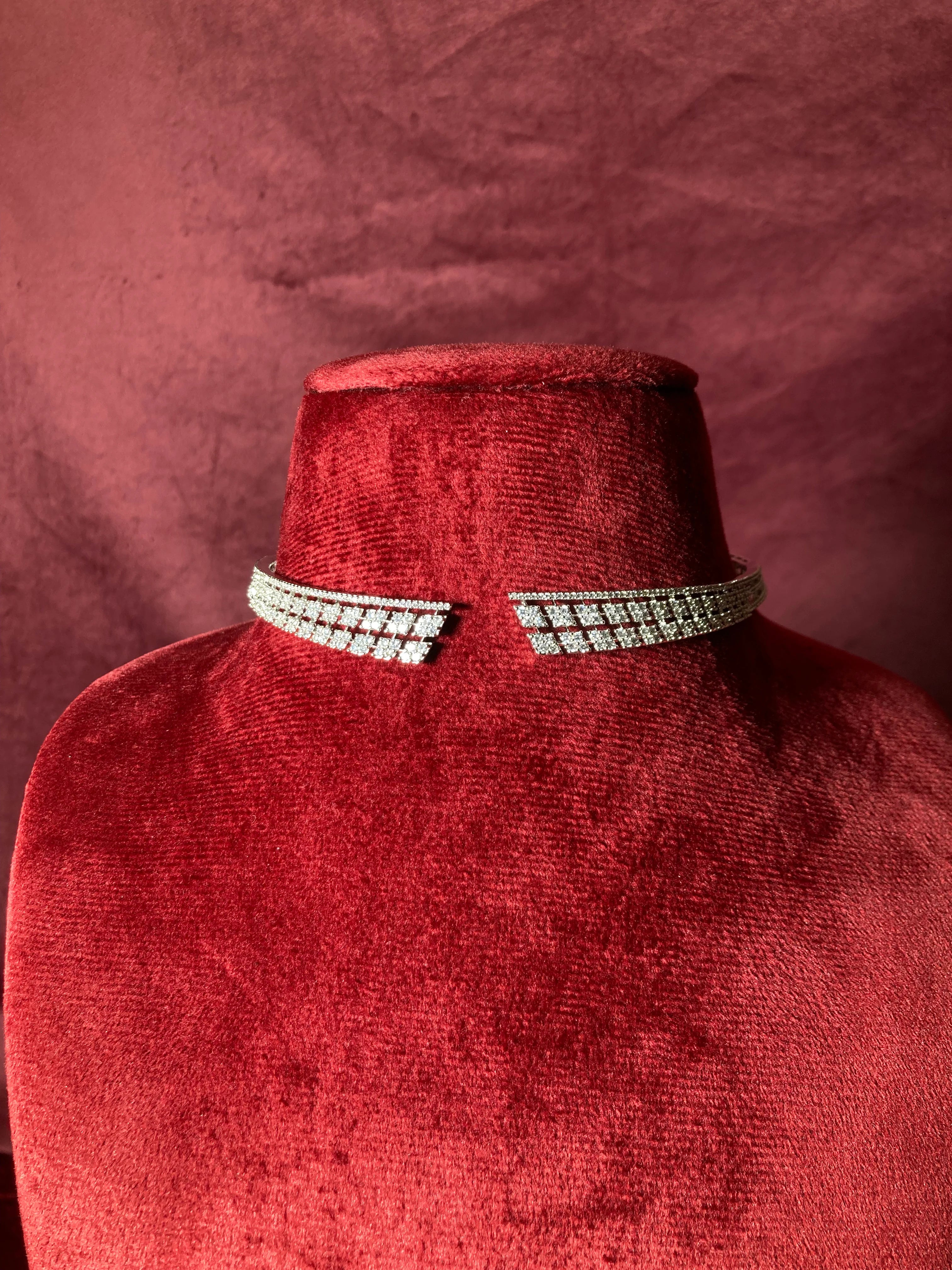 Diamond Studded Wraparound Necklace