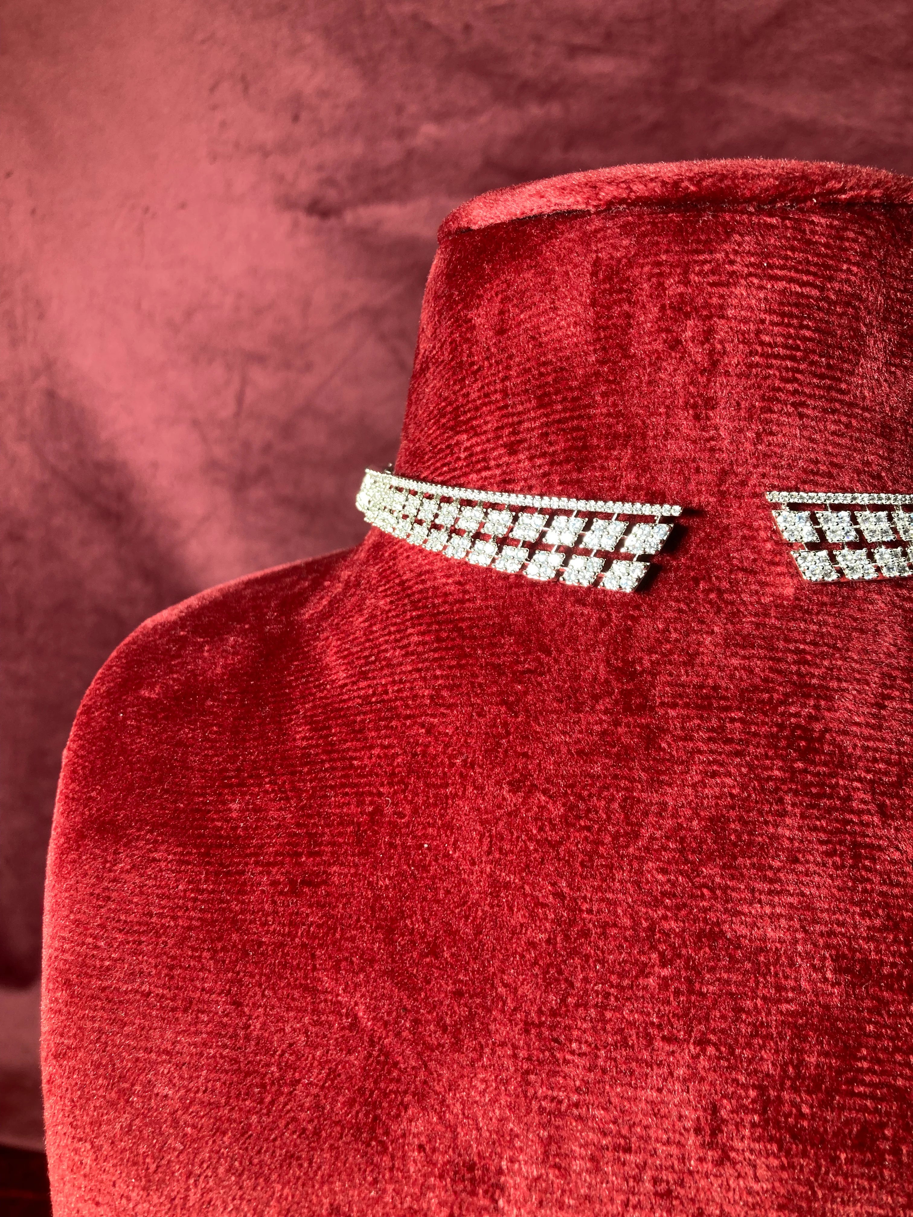 Diamond Studded Wraparound Necklace