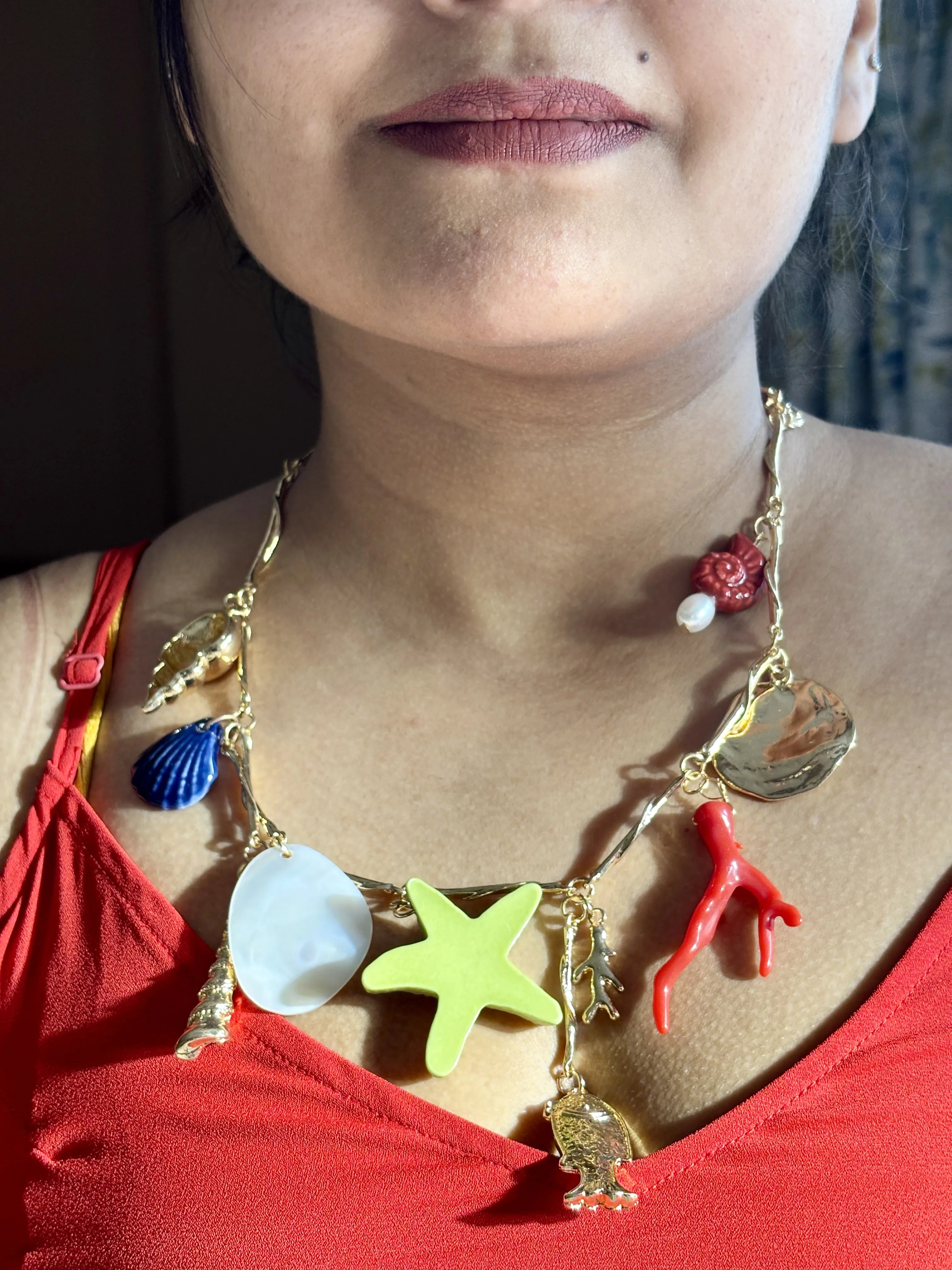 Ocean Whimsy Charm Necklace