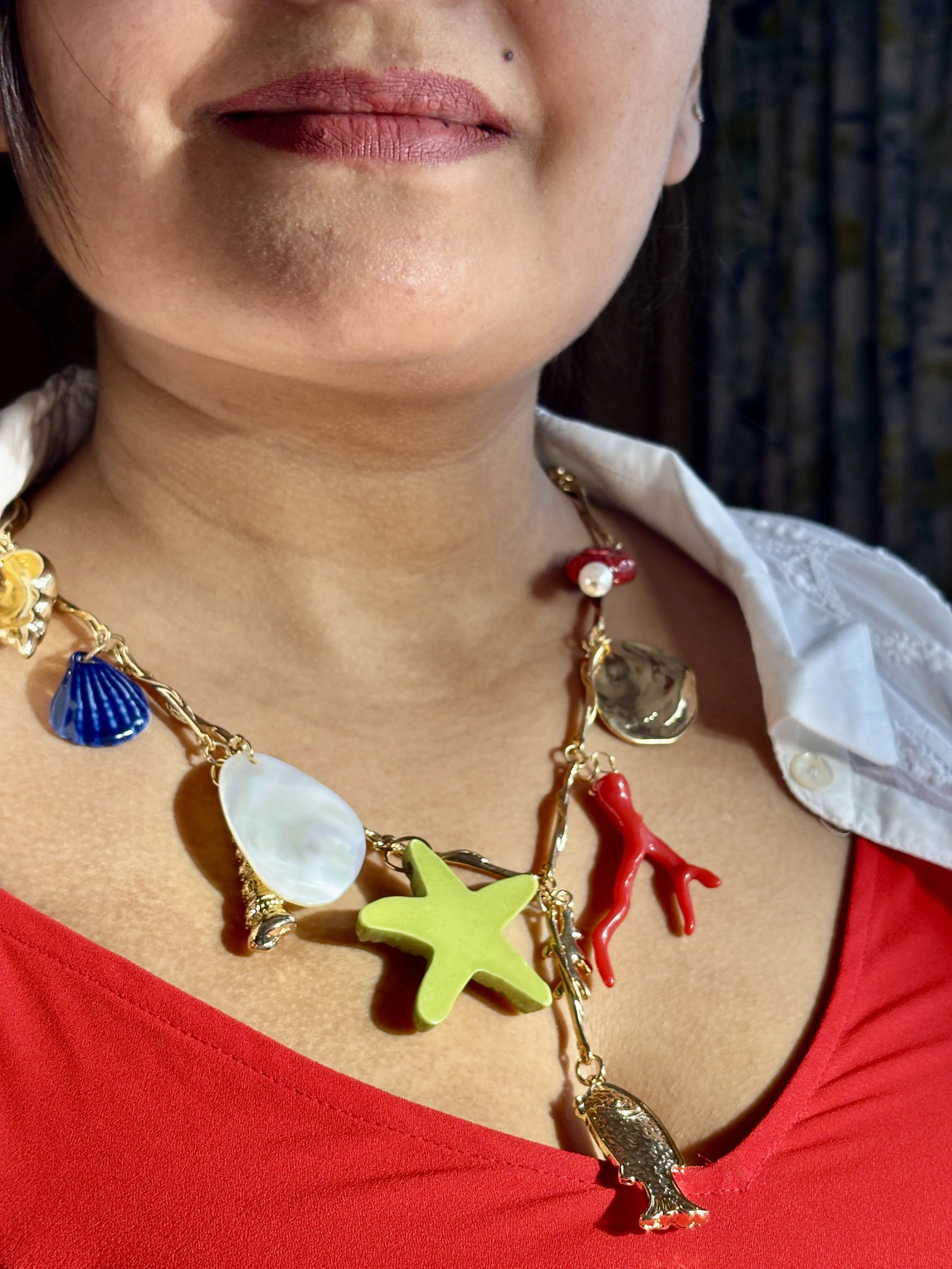 Ocean Whimsy Charm Necklace