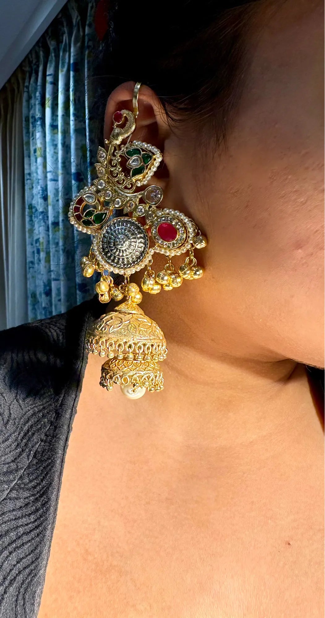 Kora Jhumka Earring