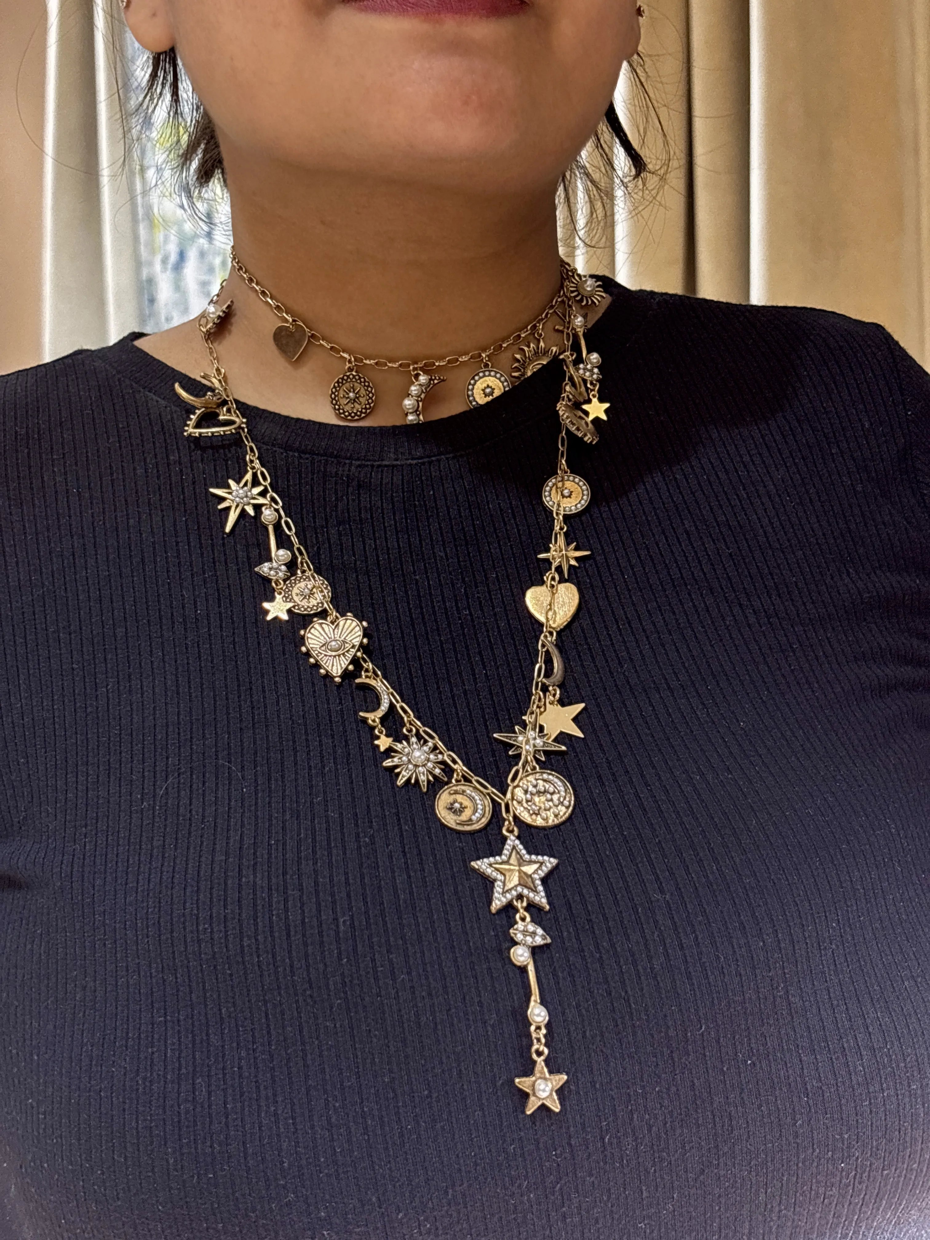 Celestial Charm Layered Necklace