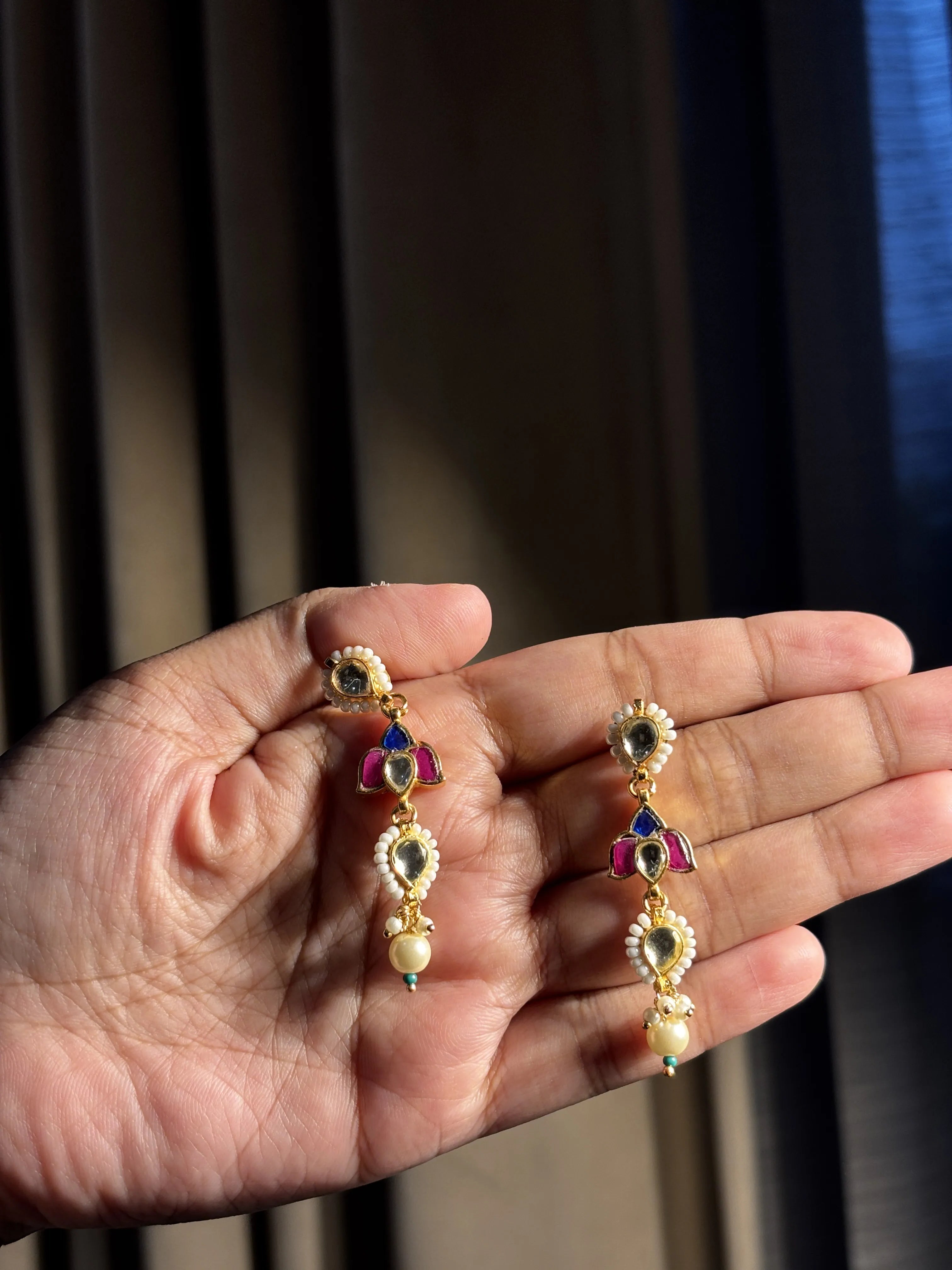 Meher Noor Pearl Drop Necklace Set