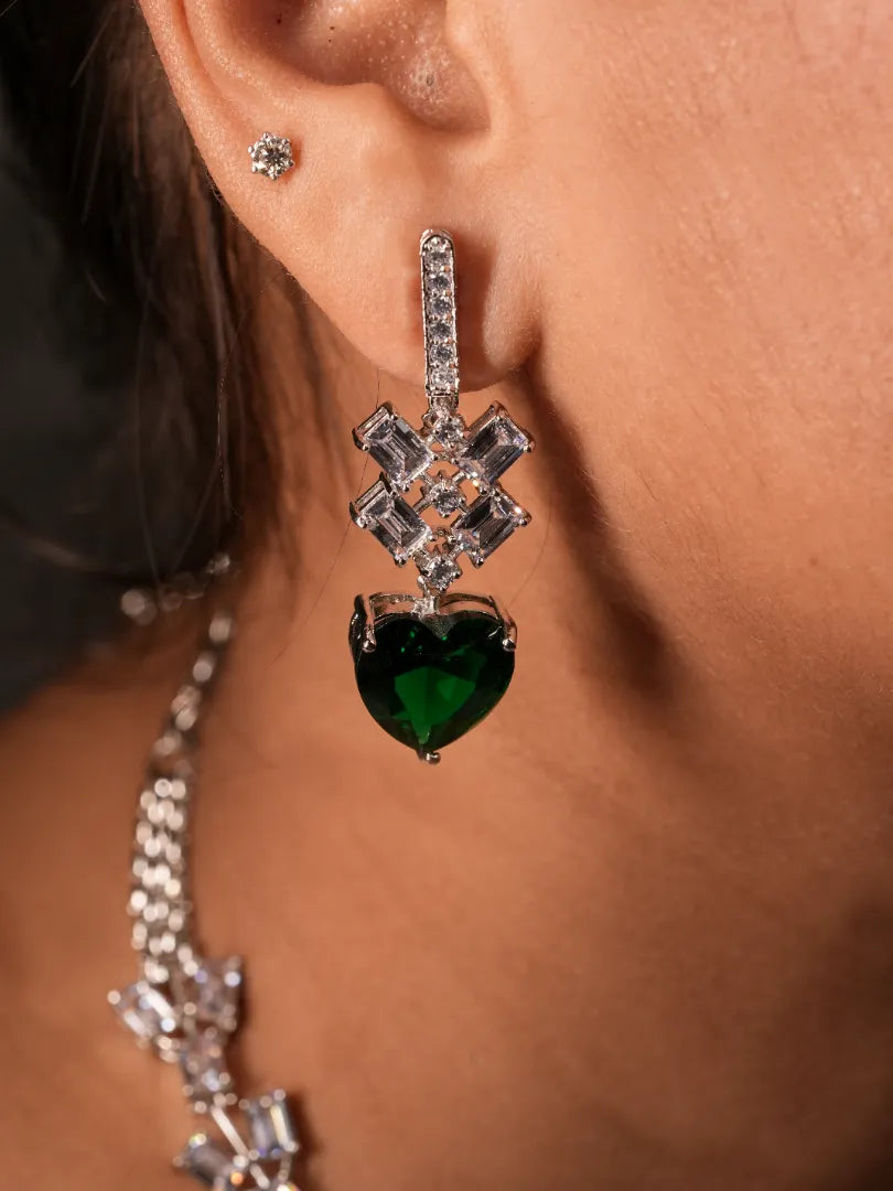 I heart You Emerald Necklace Set