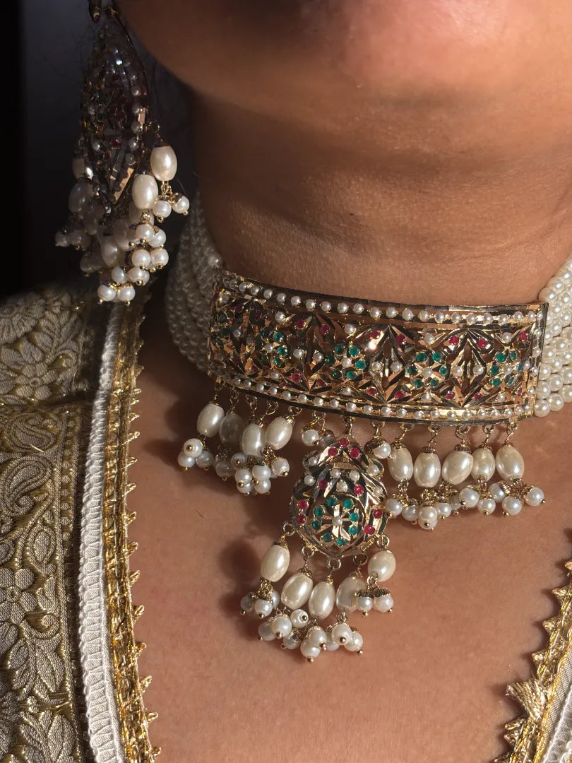 Gulmehar Jadau Choker